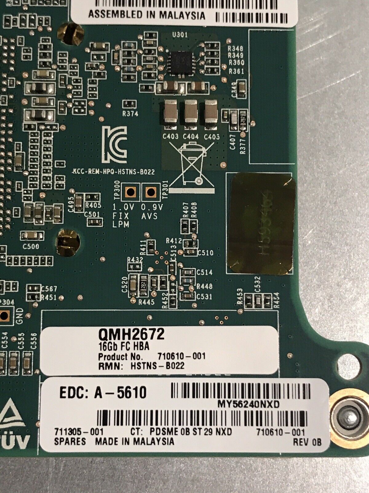 HP HPE 710608-B21 16Gb 2-Port FC Fiber Channel HBA QLogic 711305-001 710610-001 QMH2672 for C-class blade servers.