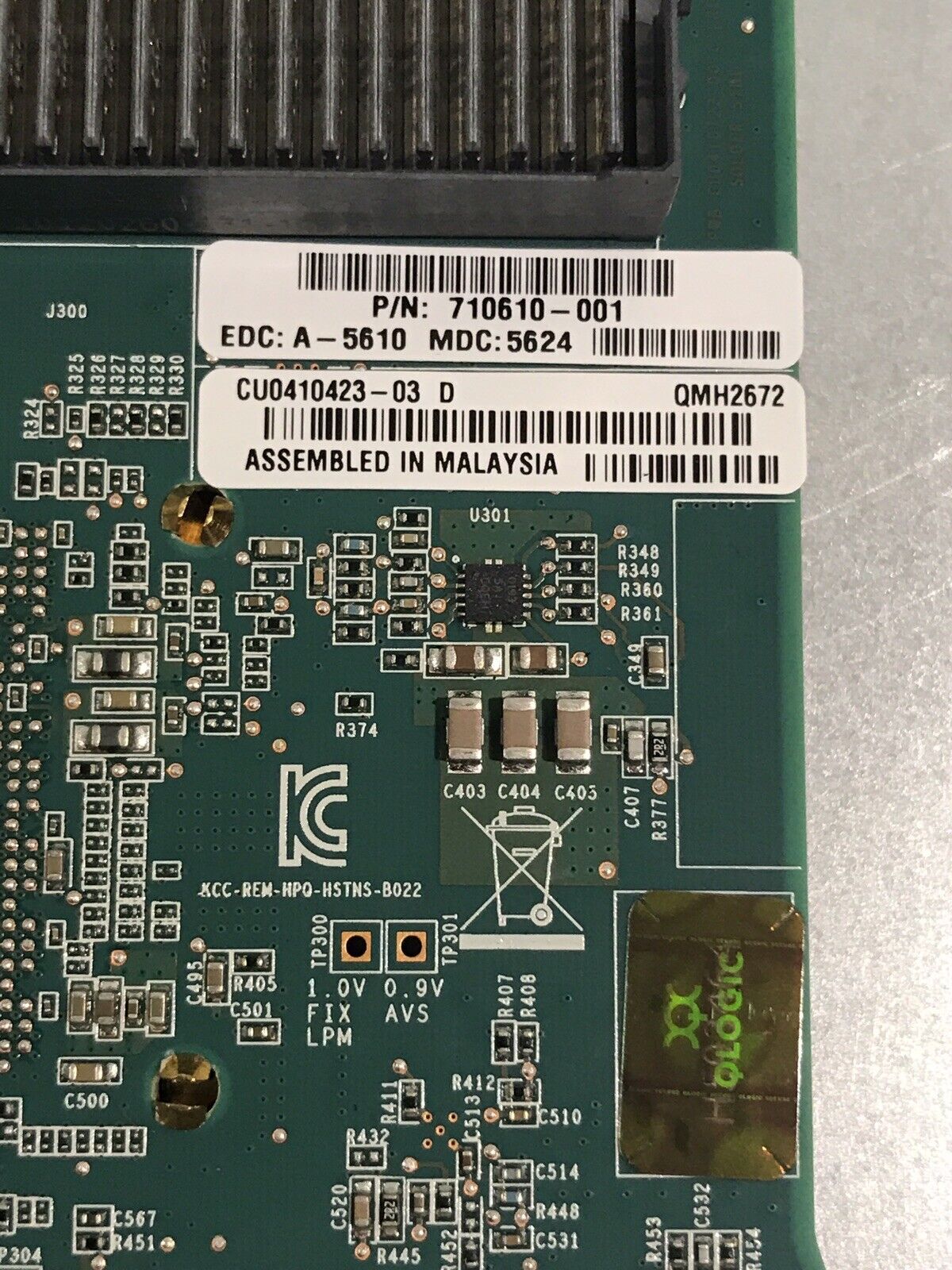 HP HPE 710608-B21 16Gb 2-Port FC Fiber Channel HBA QLogic 711305-001 710610-001 QMH2672 for C-class blade servers.