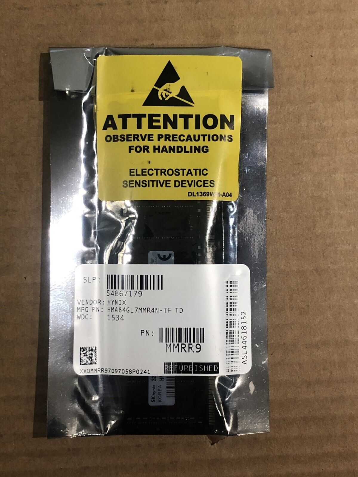 Dell MMRR9 1x32GB Quad Rank x4 DDR4 2133MHz LRDIMM ECC CL15 Ram Memory