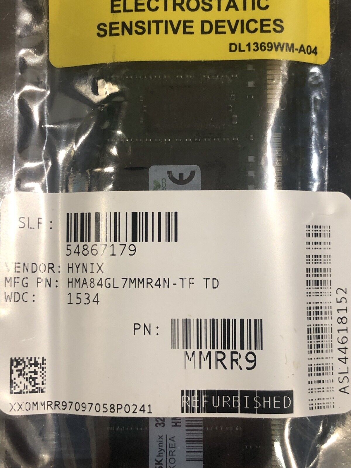 Dell MMRR9 1x32GB Quad Rank x4 DDR4 2133MHz LRDIMM ECC CL15 Ram Memory