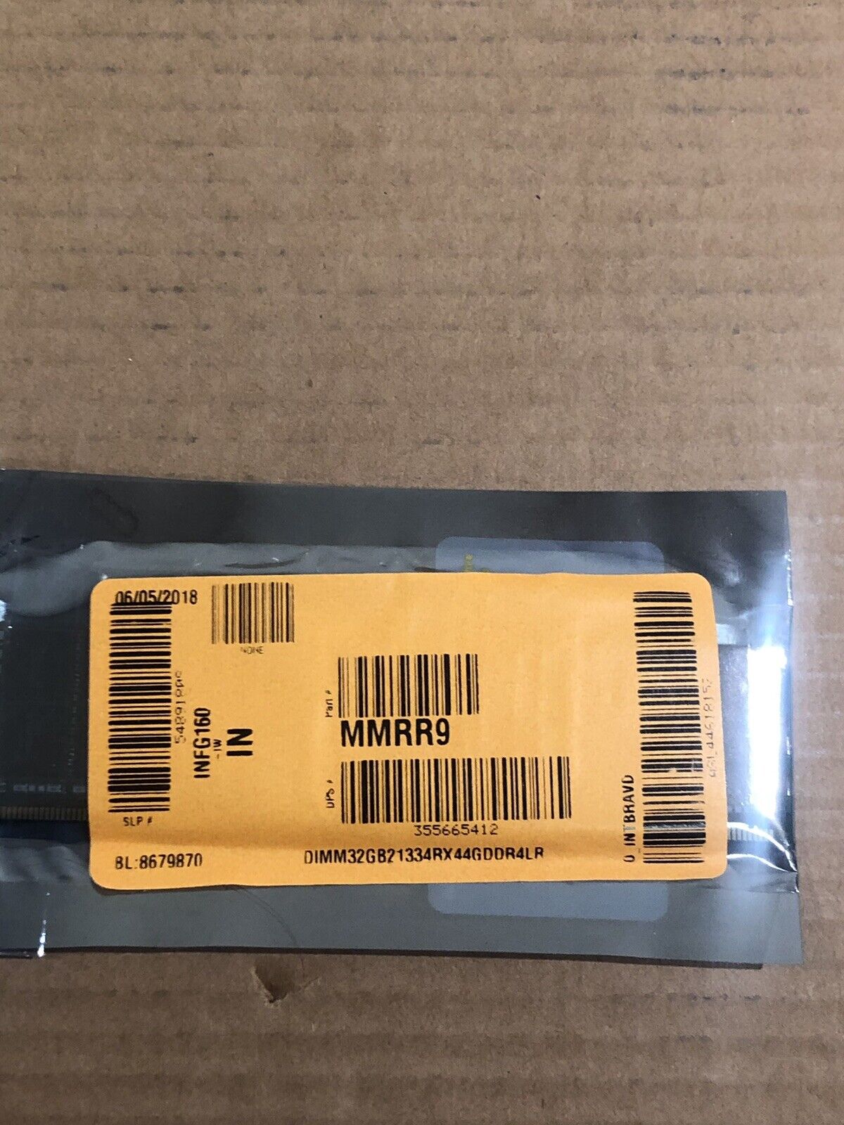 Dell MMRR9 1x32GB Quad Rank x4 DDR4 2133MHz LRDIMM ECC CL15 Ram Memory