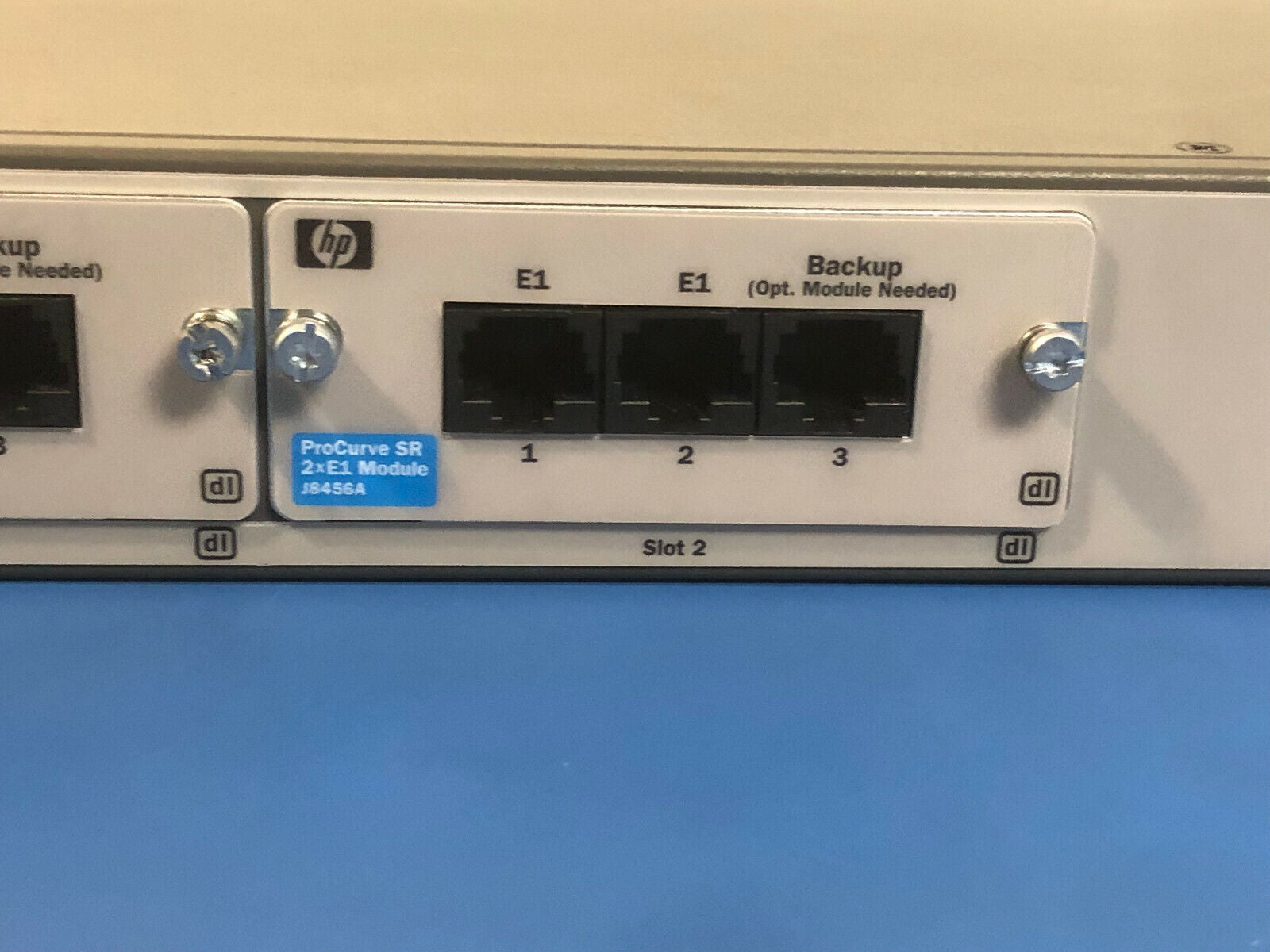 HP J8752A ProCurve Secure 7102dl Wired Router J8752A RJ-45 Ports J8456A J8453A T1 E1 SR.