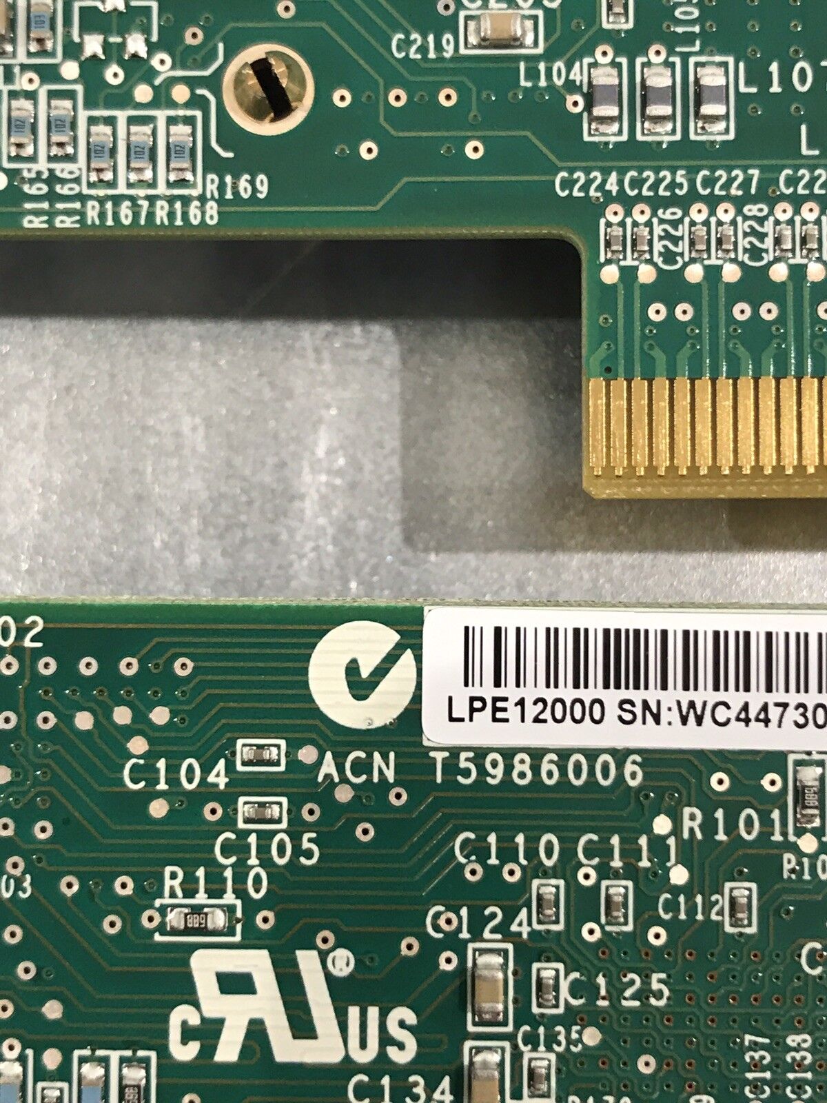 HP AJ762B 8Gb PCI-e FC HBA Emulex StorageWorks HPE 1x SFP Transceiver FH 81E.