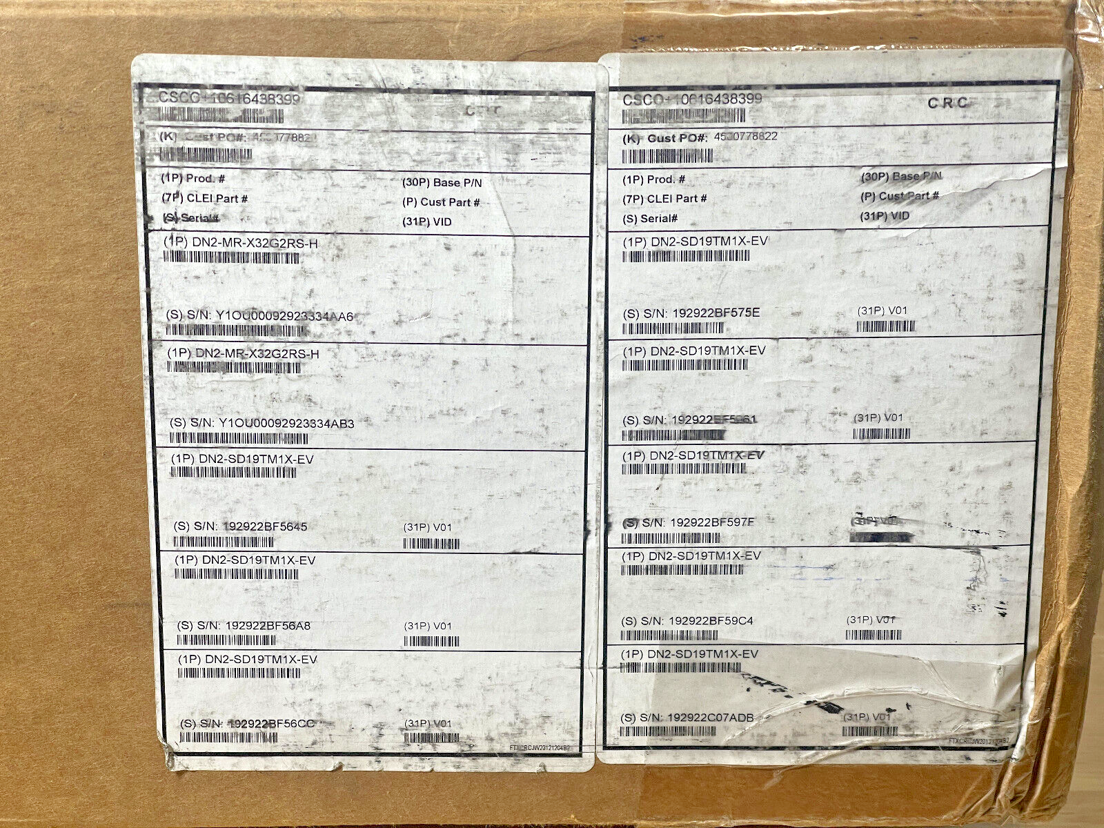 New Cisco UCS C220 M5 Server 2x 6152 44C 256GB 2x 480GB 8x 1.92TB 10Gb X710 770W