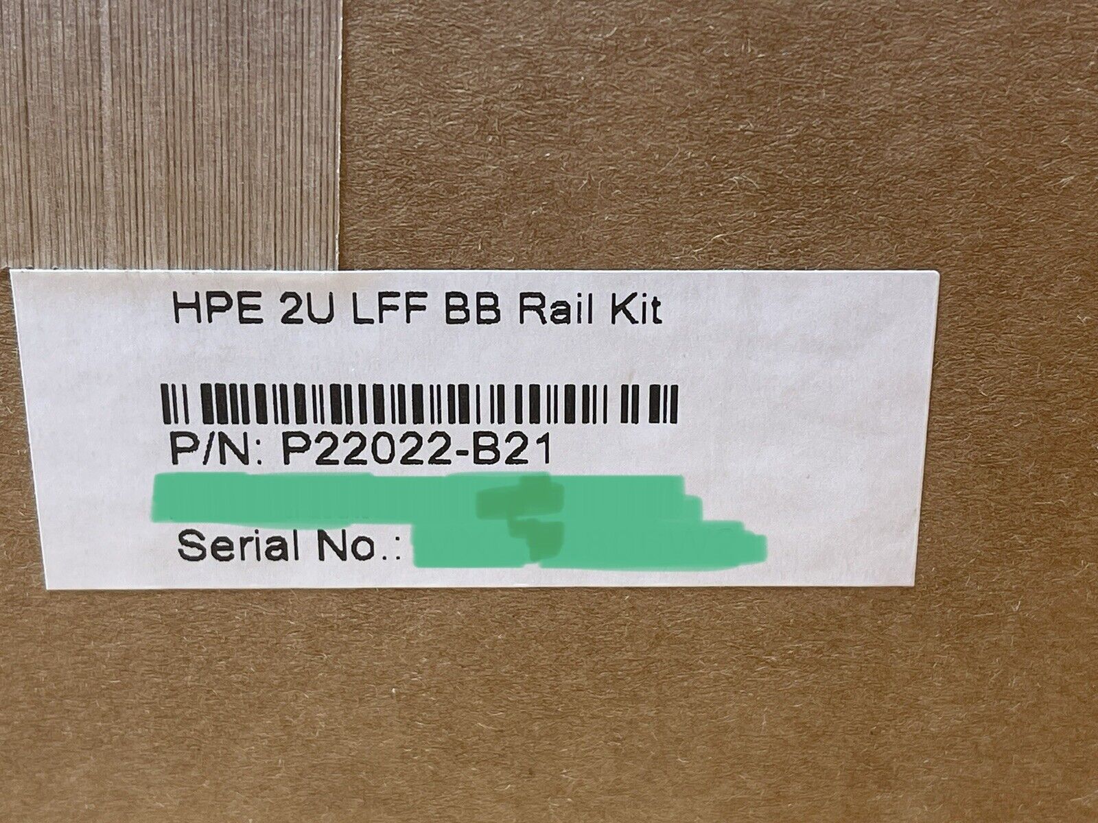 HPE P22022-B21 DL38X DL345 DL380 DL385 Gen10+Plus and V2 2U LFF Ball Bearing Rail Kit.