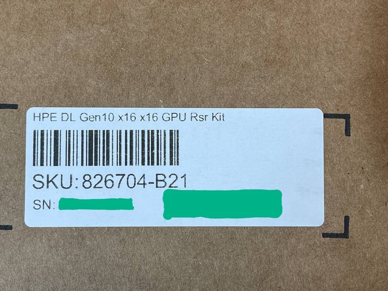 HPE 826704-B21 DL Gen10 PCIe x16/x16 GPU Riser Kit DL560 DL380 DL385 Secondary 871820-001 875060-001.