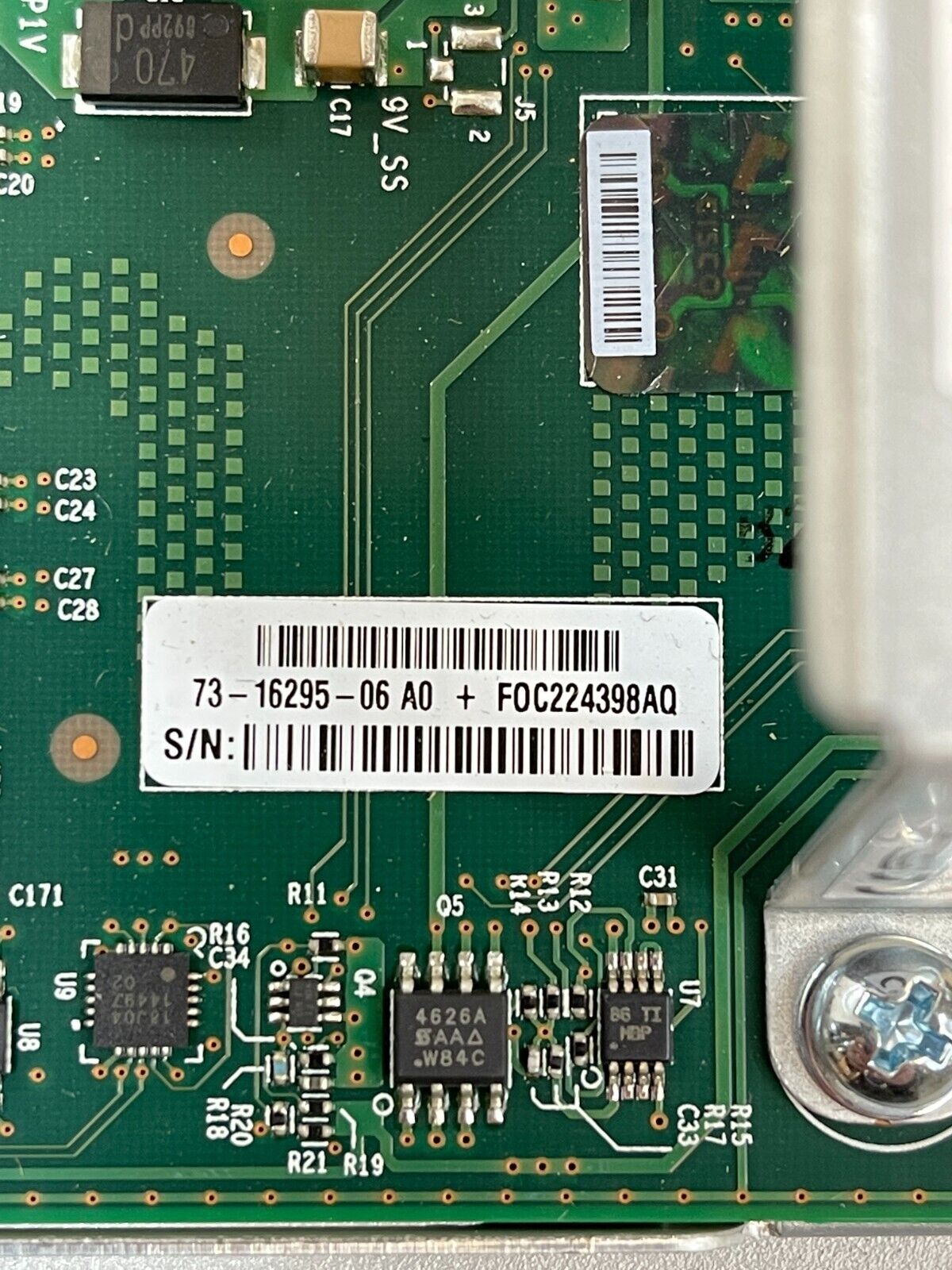 Cisco Catalyst 9300 Network Module 8x 10GbE SFP+ C9300-NM-8X V01 V02