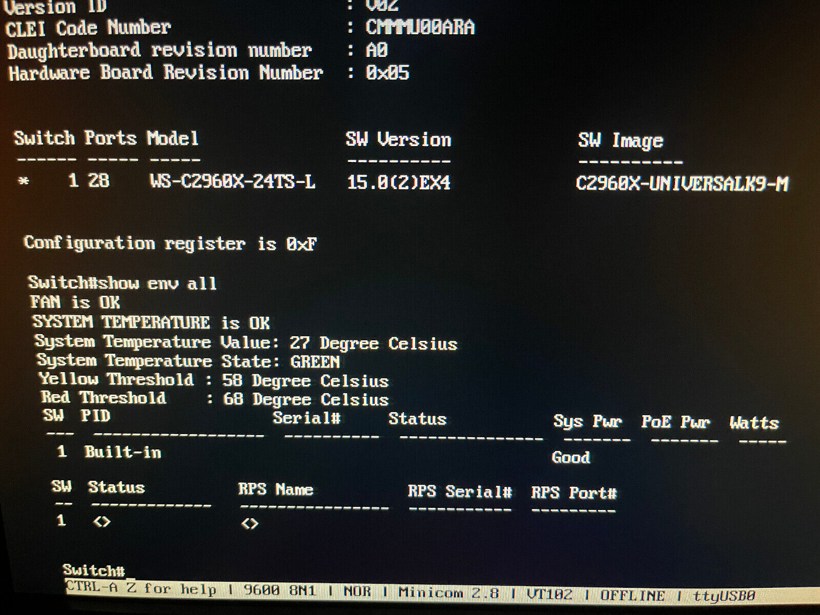 Cisco WS-C2960X-24TS-L Ethernet Switch 24x 10/100/1000 Gigabit ports 1U 4x SFP.