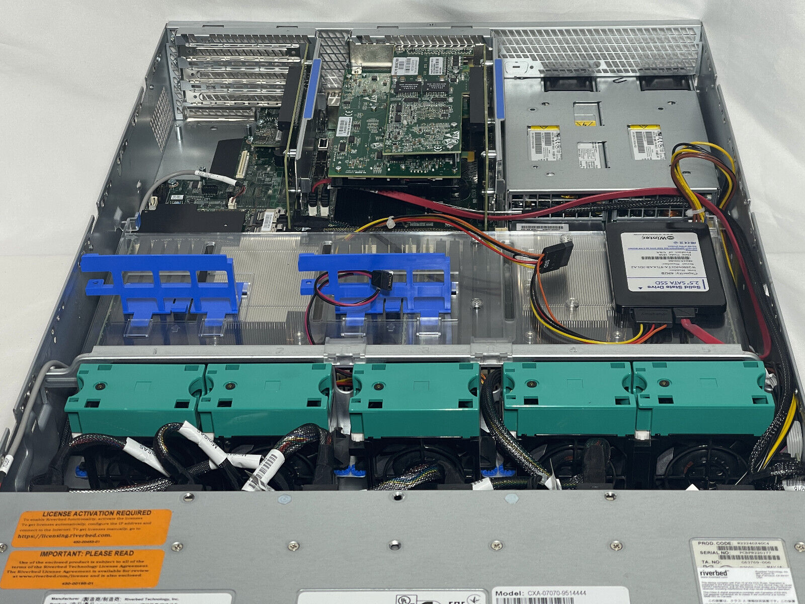 Riverbed SteelHead CX 7070 WAN Optimizer 622 Mbps L Spec License PSU Rails RB100-00275-02 U.