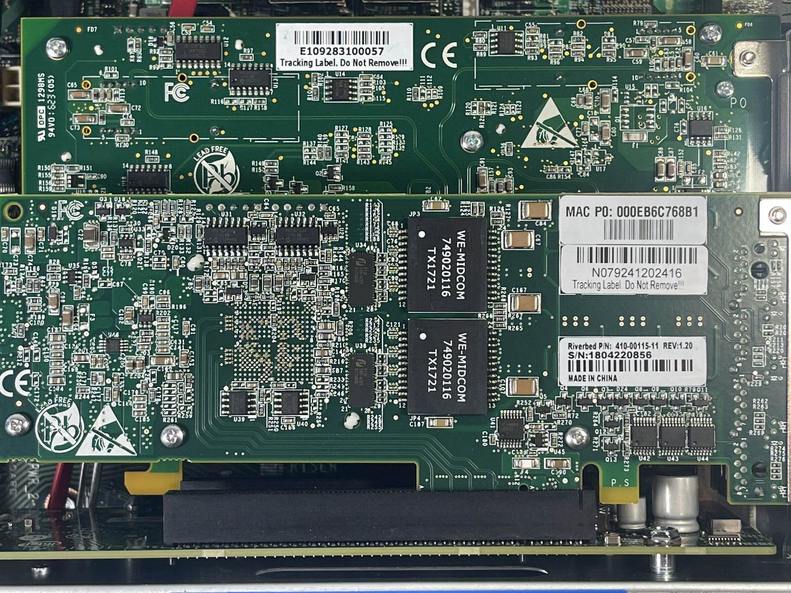 Riverbed SteelHead CX 7070 WAN Optimizer 622 Mbps L Spec License PSU Rails RB100-00275-02 U.