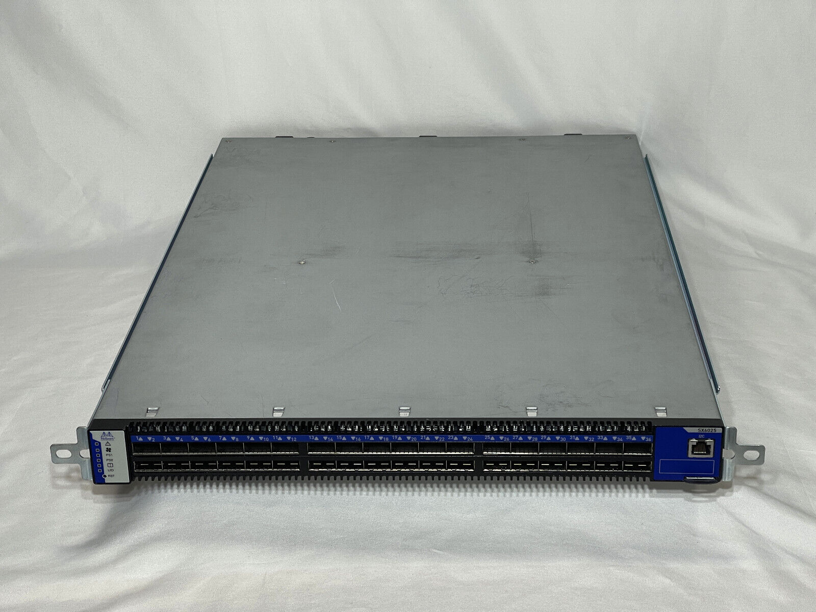Mellanox SX6025 36-Port Non-blocking 56Gb/s FDR InfiniBand Switch 1x PSU Rails MSX6025F-1SFS.