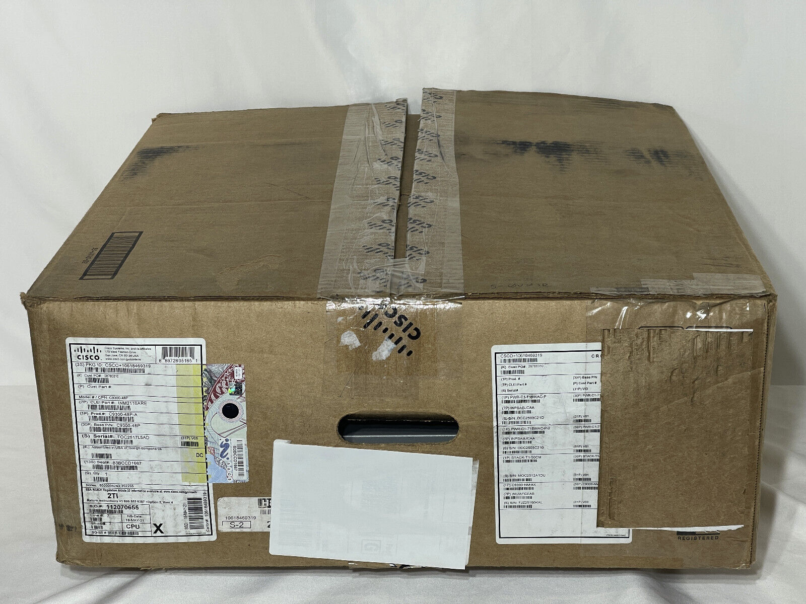 Cisco Catalyst WS-C3850-24U 24-Port 1GbE UPoE Ethernet Switch 2x 1100W PSU Ears.