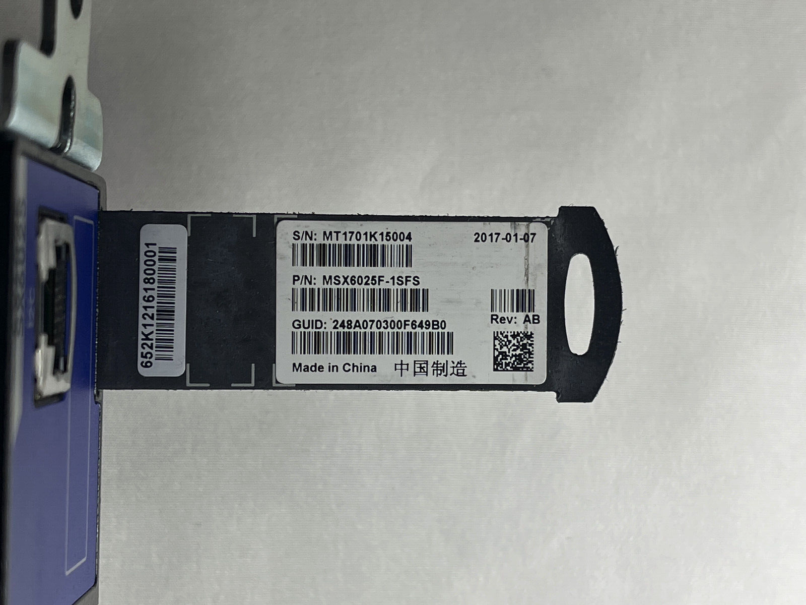 Mellanox SX6025 36-Port Non-blocking 56Gb/s FDR InfiniBand Switch 1x PSU Rails MSX6025F-1SFS.