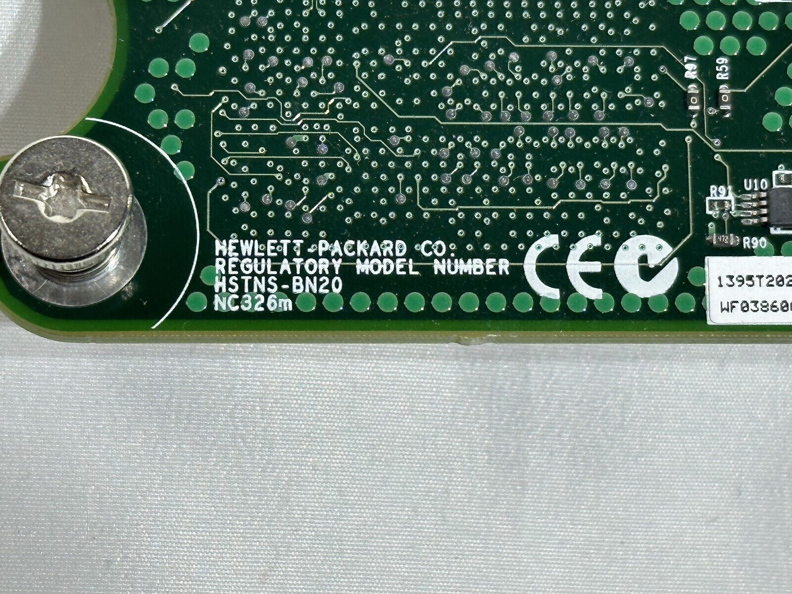 HP 404984-001 Broadcom 5715 1GbE Dual Port PCIe Mezzanine NC326m Network Interface Card.