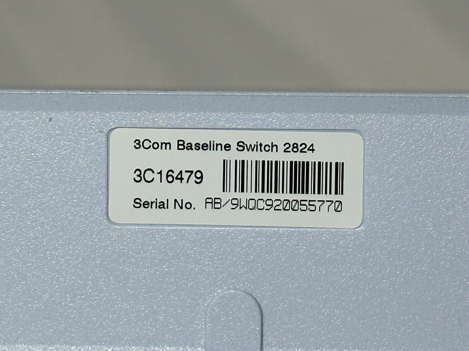 3Com Baseline Switch 2824 24x RJ-45 10/100/1000Mbps Gigabit Ethernet Ports Ears 3C16479.