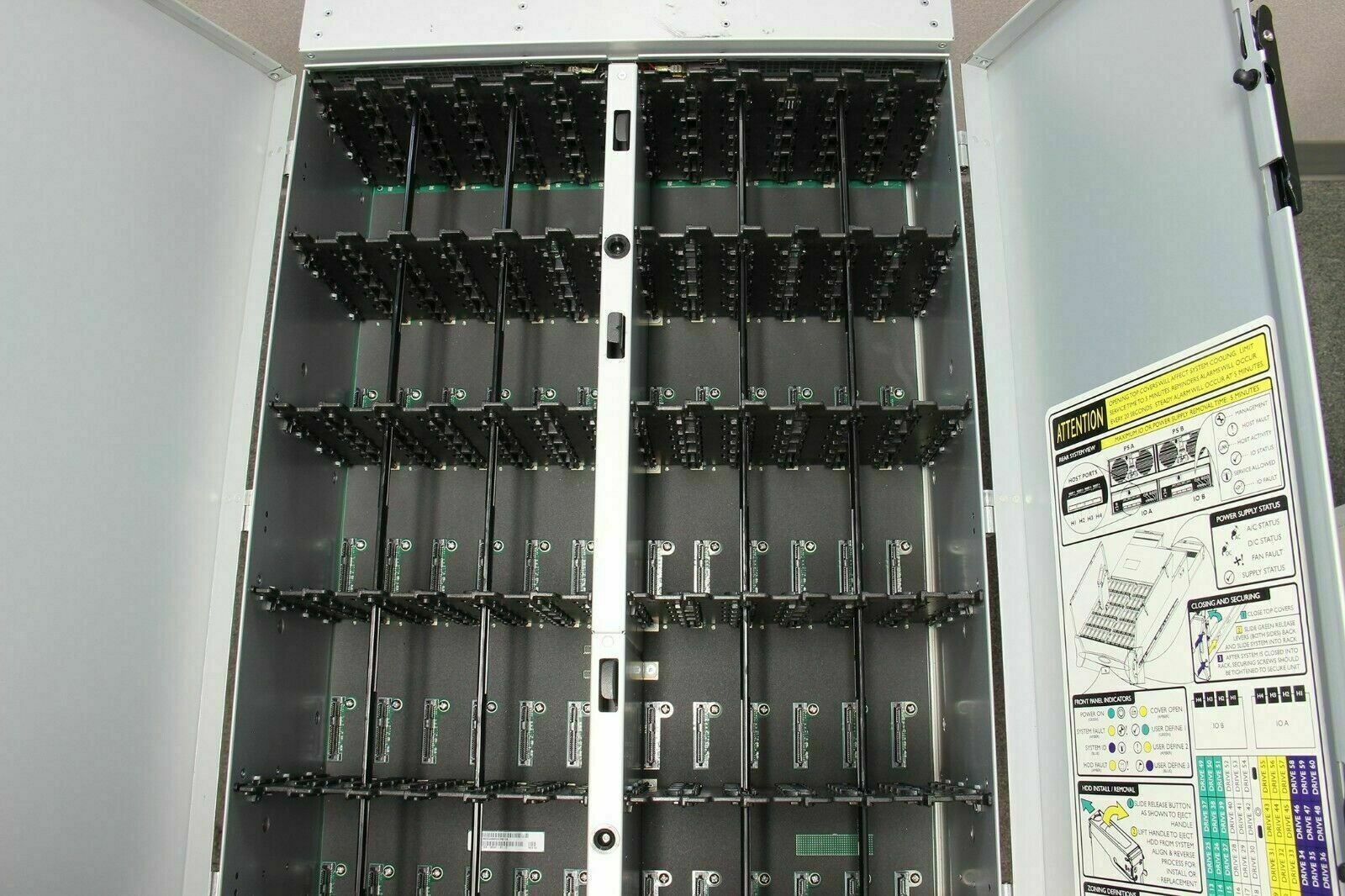 2880TB 8x 4U 60 bay Enclosures 480x SAS HDD w/ 42U Server Rack AR3300 2.9 PB PDU.