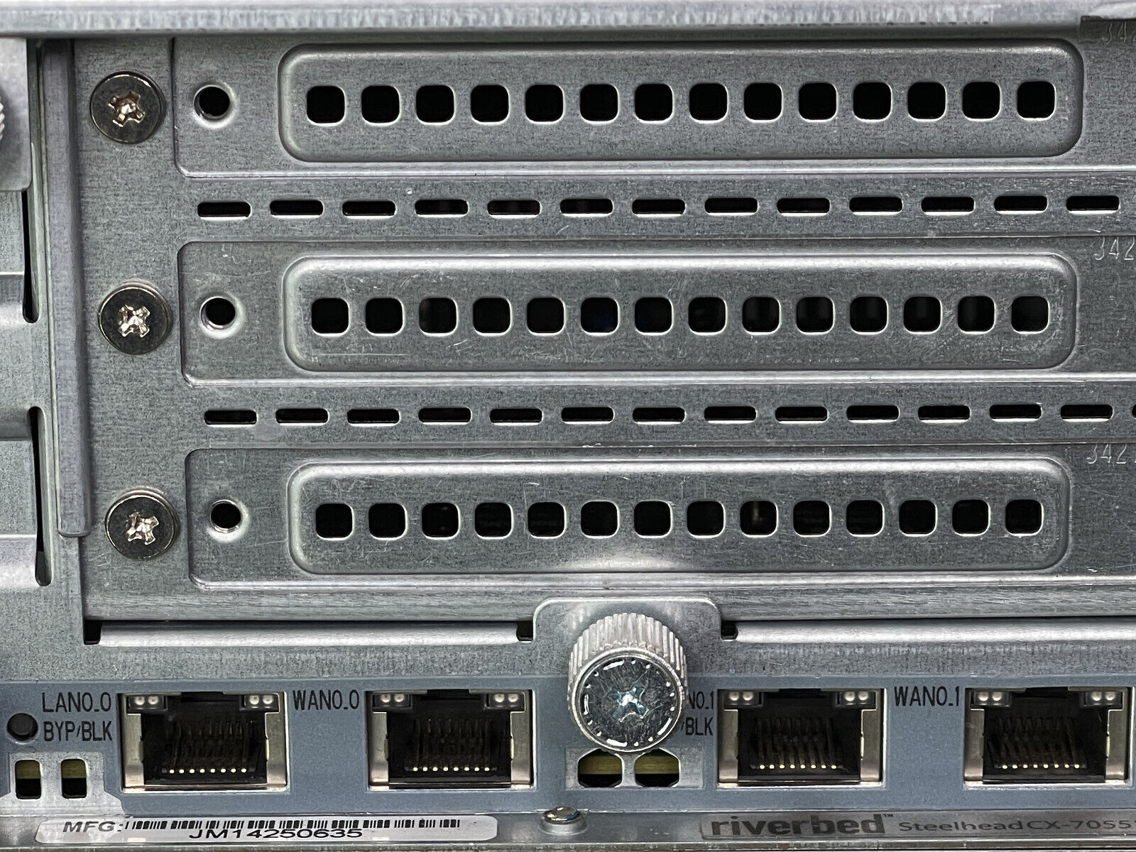 Riverbed SteelHead CX 7055 WAN Optimizer 622 Mbps L Spec License PSU Rails Bezel RB100-00205-15 F.