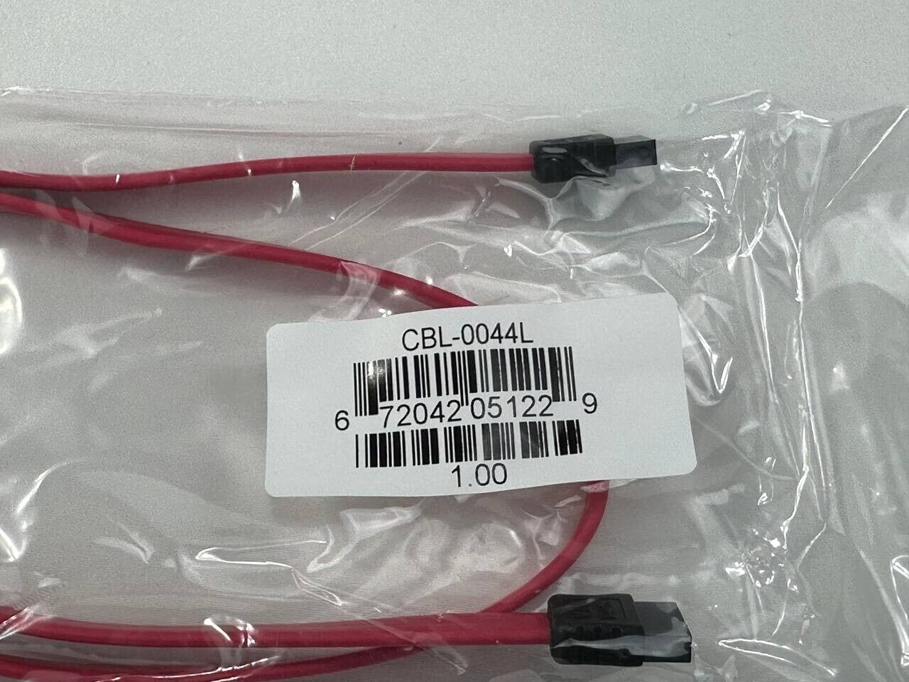 Lot of 20 Supermicro SATA3 57.5cm Cable CBL-0044L 2ft Flat Straight-Straight