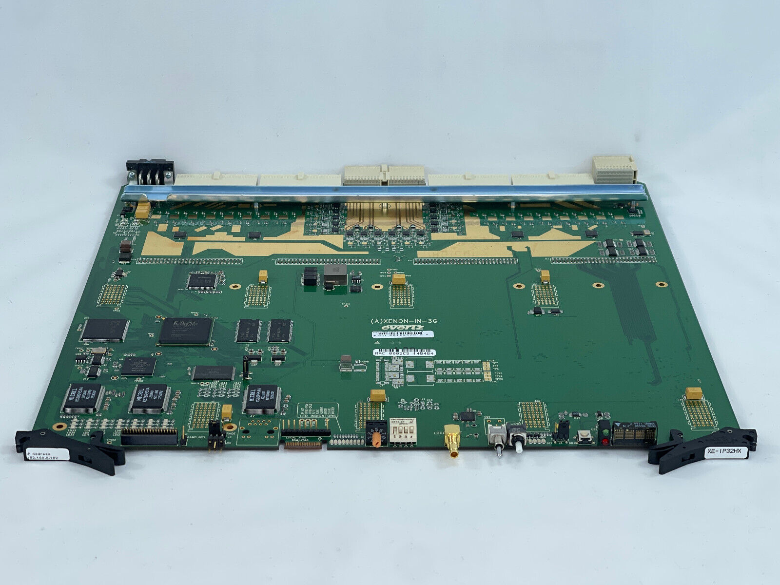 Evertz XE-IP32HX 32x HD/SD SDI BNC Input Module for Xenon Multi-Format Routers.