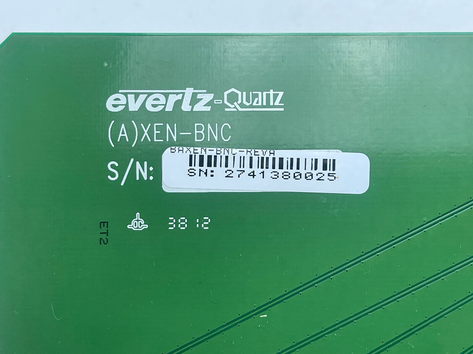 Evertz XE-IP32HX 32x HD/SD SDI BNC Input Module for Xenon Multi-Format Routers.
