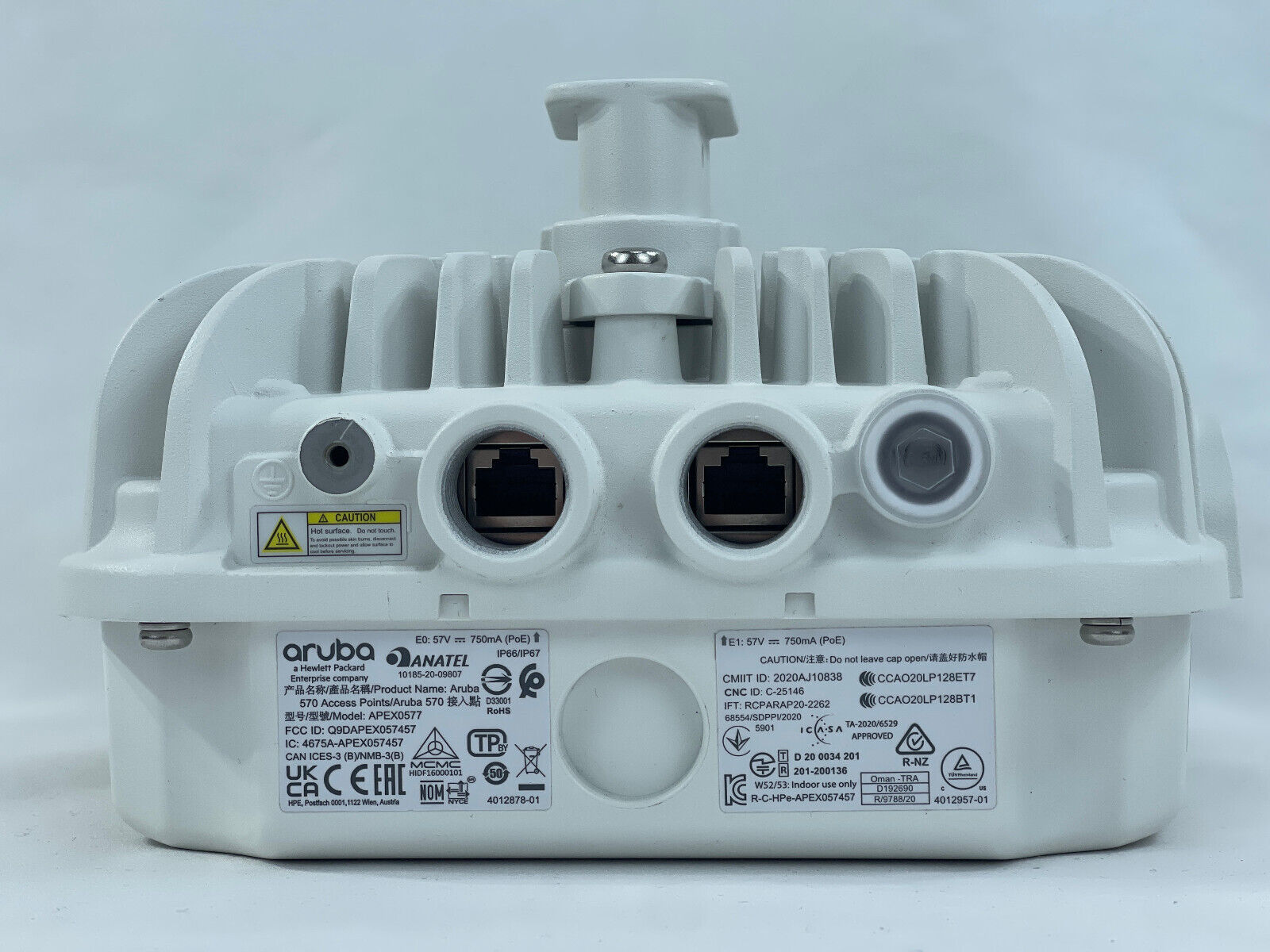 HPE Aruba AP-577-US Outdoor Wireless Access Point WiFi 6 802.11ax 4x4 MU-MIMO.