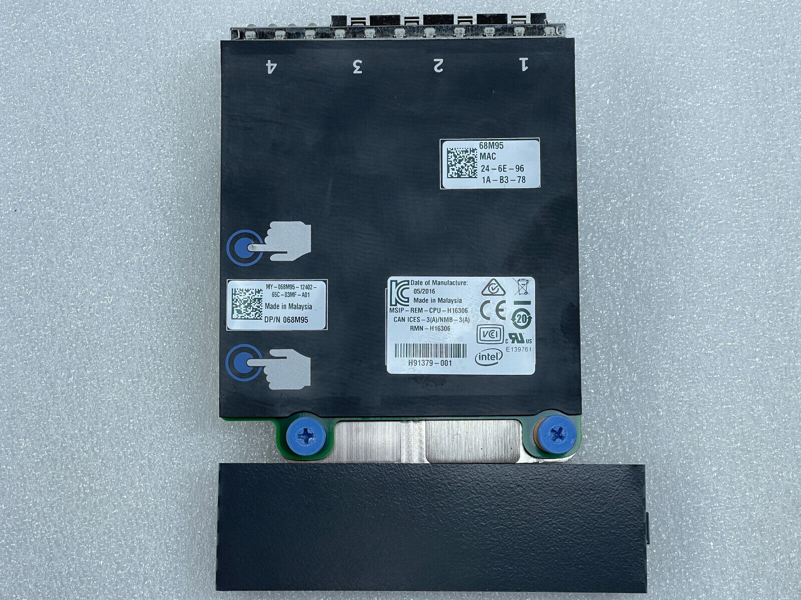 Dell Intel X710 4P 4x 10GbE SFP+ rNDC Network Daughter Card R630 R730 R640 R740.