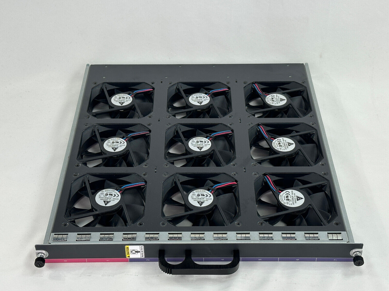 HPE H3C A7506 Fan Tray Assembly 7506 S7506E 9x 92MM 68CFM 12V DC 0.6A Fans.