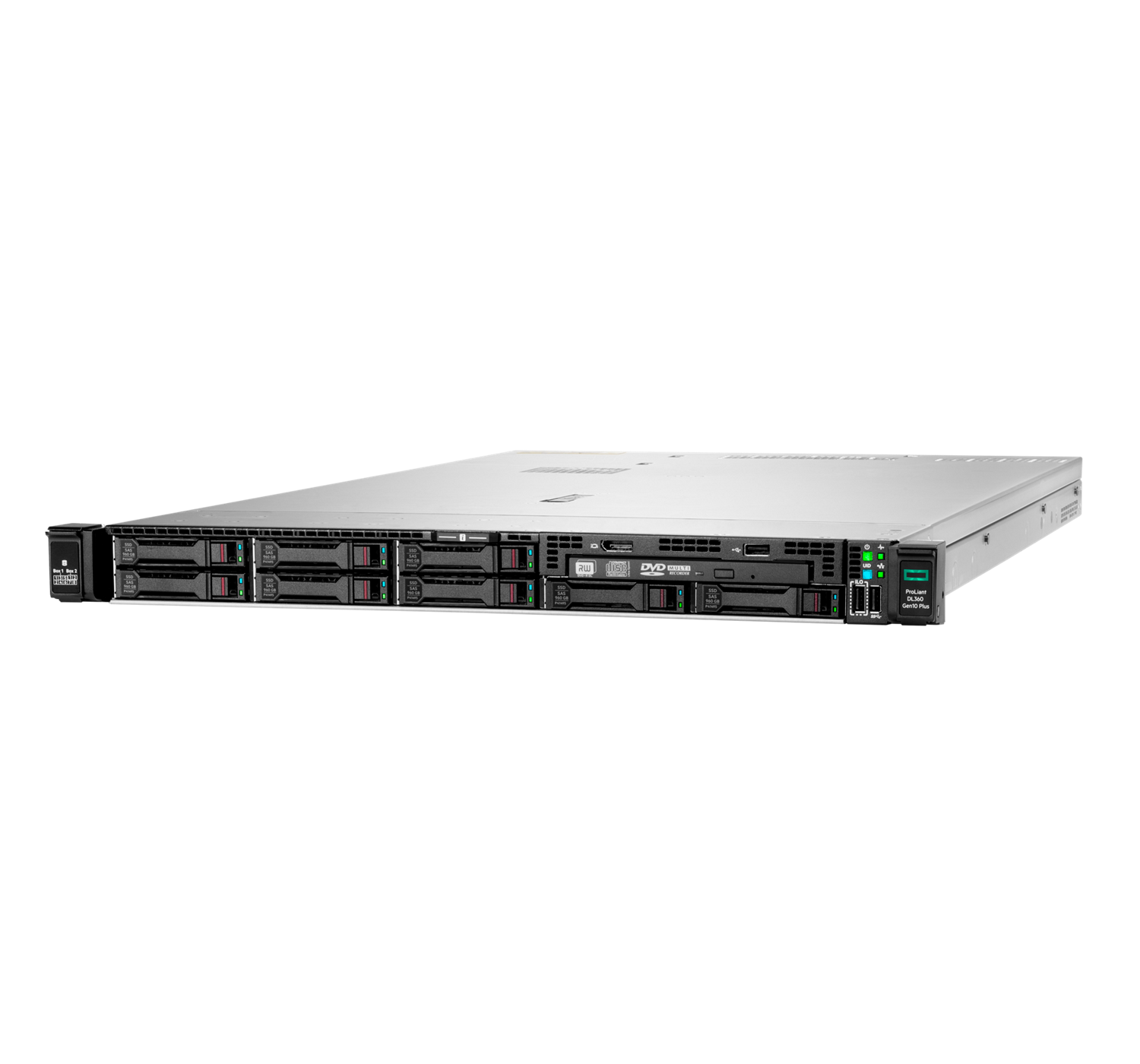 HPE DL360 Gen10+ Plus Xeon 4309Y 32GB RAM 8xSFF MR416i-p 800W PSU SATA/SAS/NVMe.