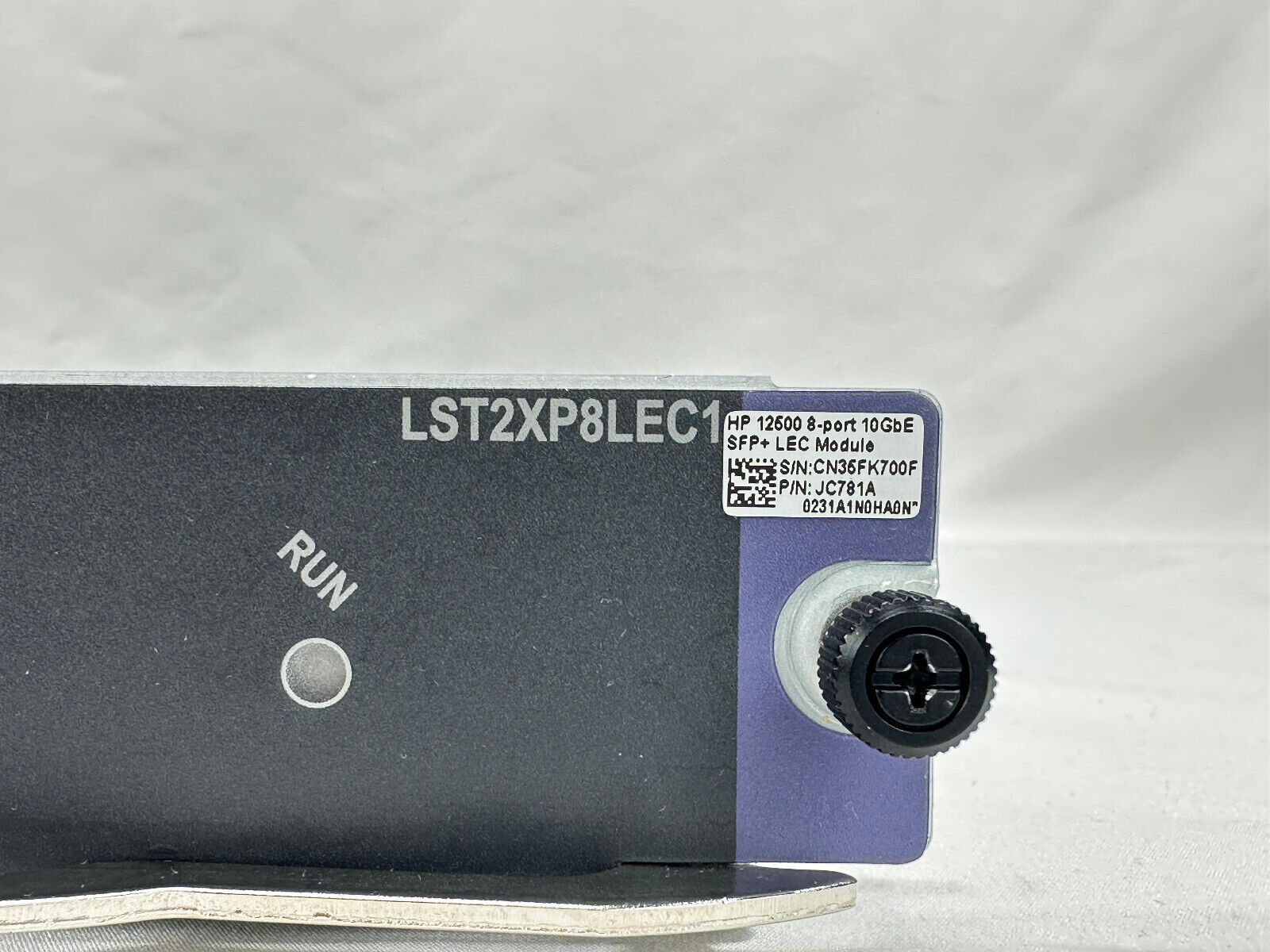HP 12500 FlexFabric Series 8-port 10GbE SFP+ LEC Module JC781A.