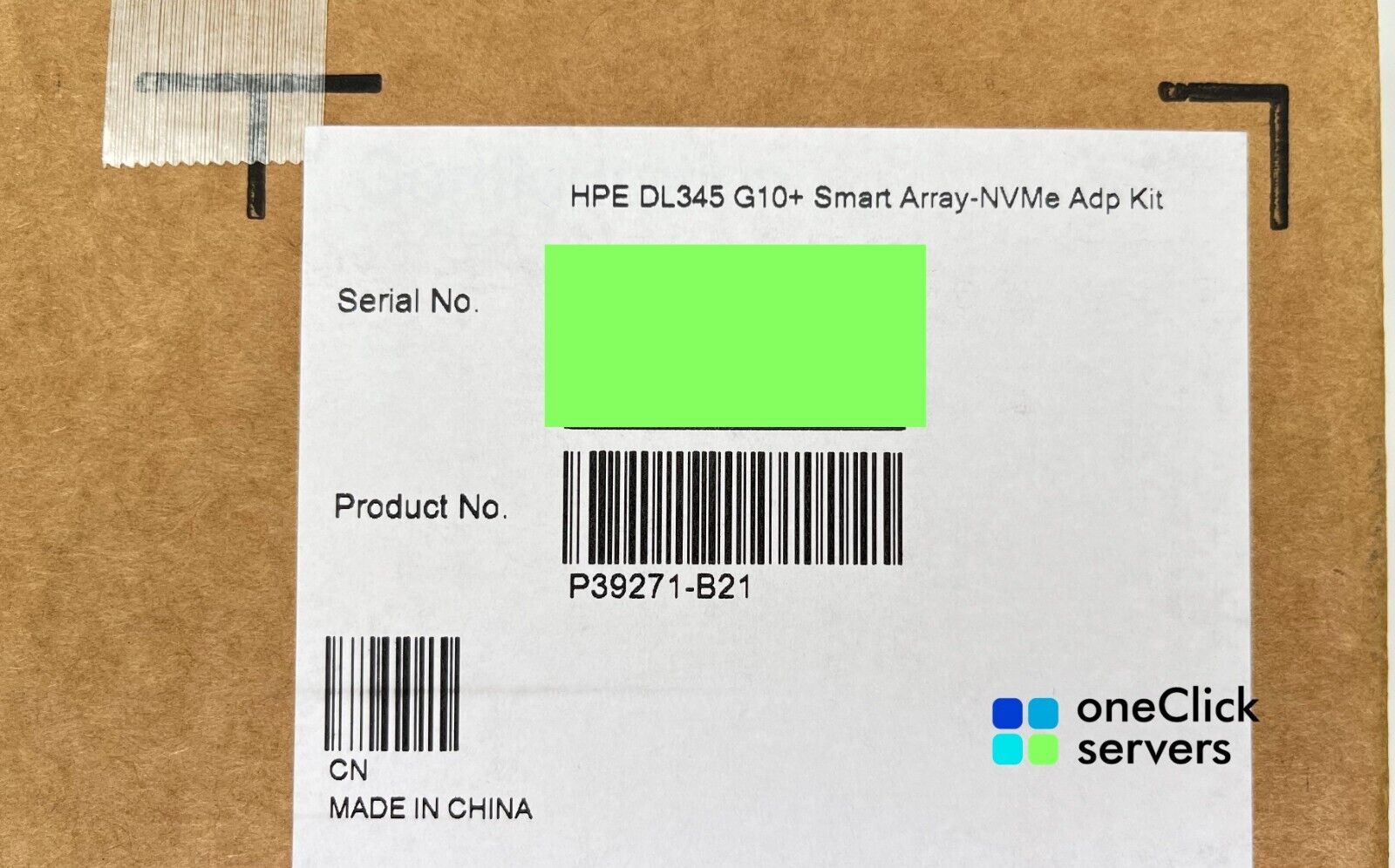 HPE ProLiant DL345 Gen10 Plus Smart Array to NVMe Adapter Kit AROC P39271-B21