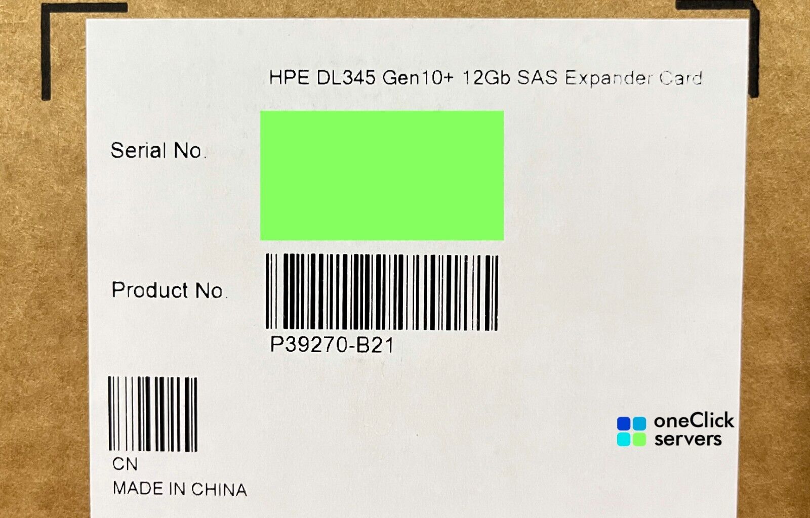 HPE ProLiant DL345 Gen10 Plus 24SFF 12Gb SAS/SATA Expander Card P39270-B21.