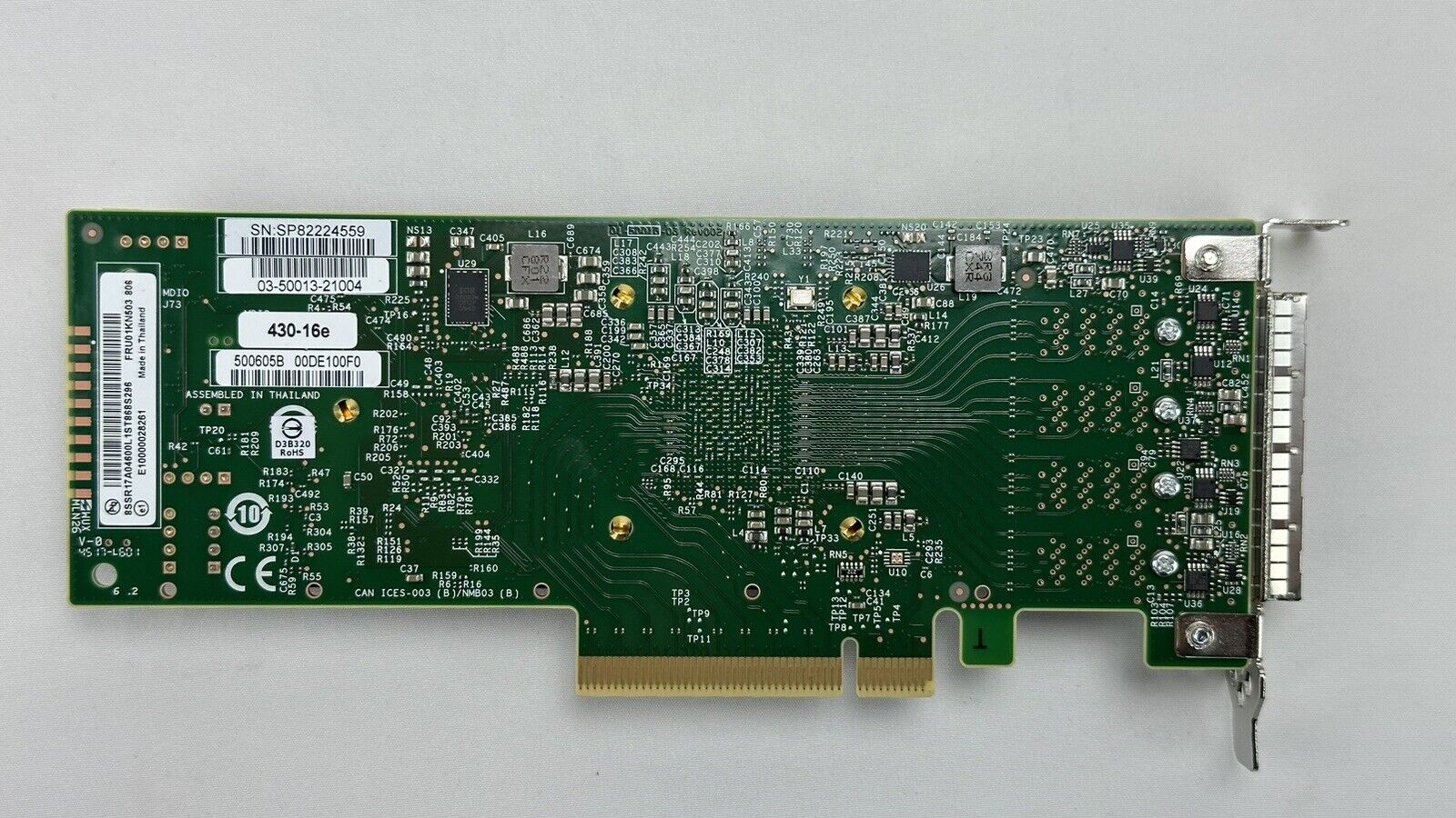 Lenovo ThinkSystem 430-16e SATA SAS 12G External Storage HBA Quad SFF-8644 4x.