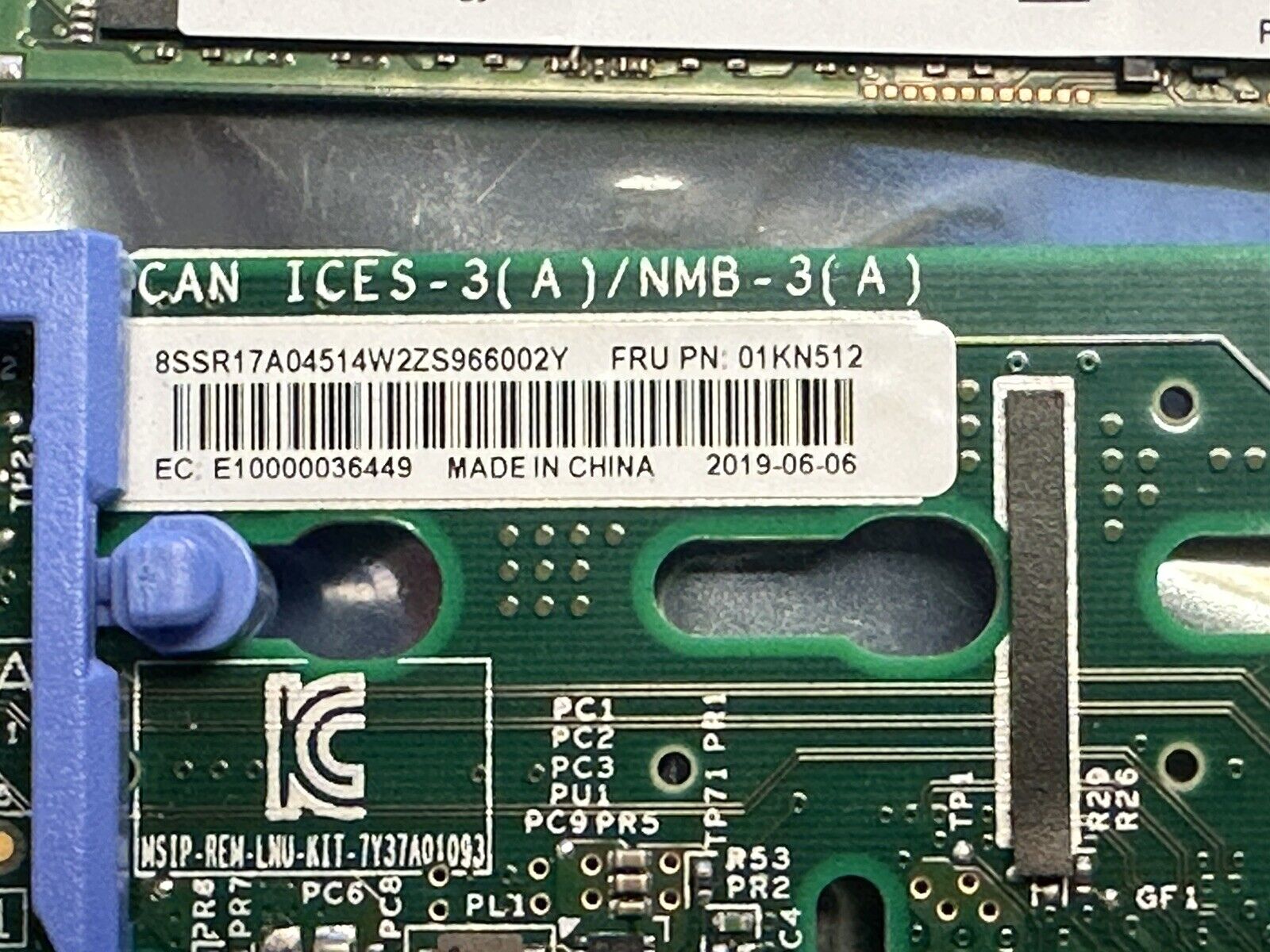 Lenovo ThinkSystem Boot Device Dual M.2 Module w/ 2x SATA Mixed Use 480GB SSD.