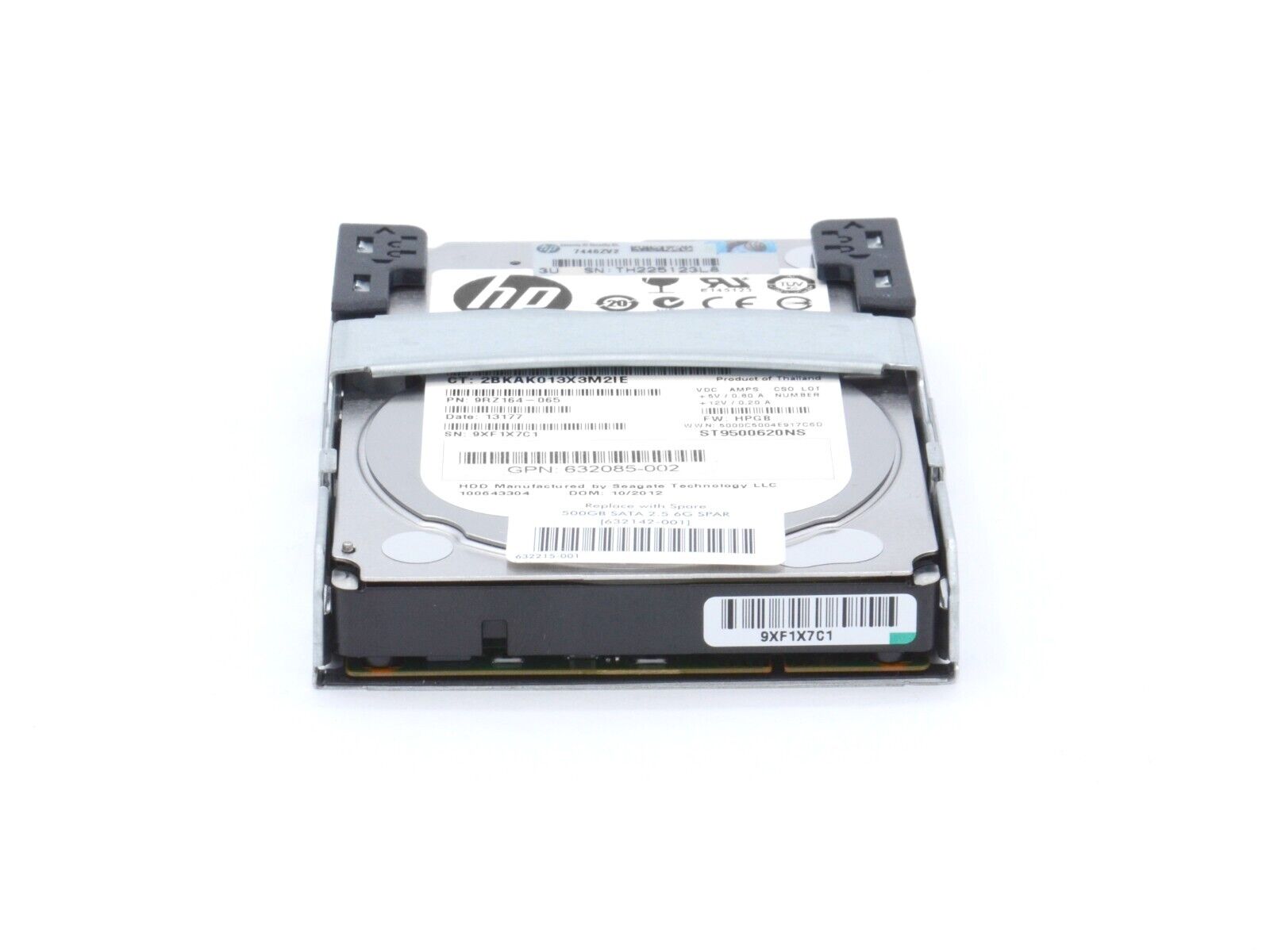 HP 632142-001 500GB SATA 6Gb/s 7.2K rpm 2.5" SFF QR MDL HDD Hard Disk Drive