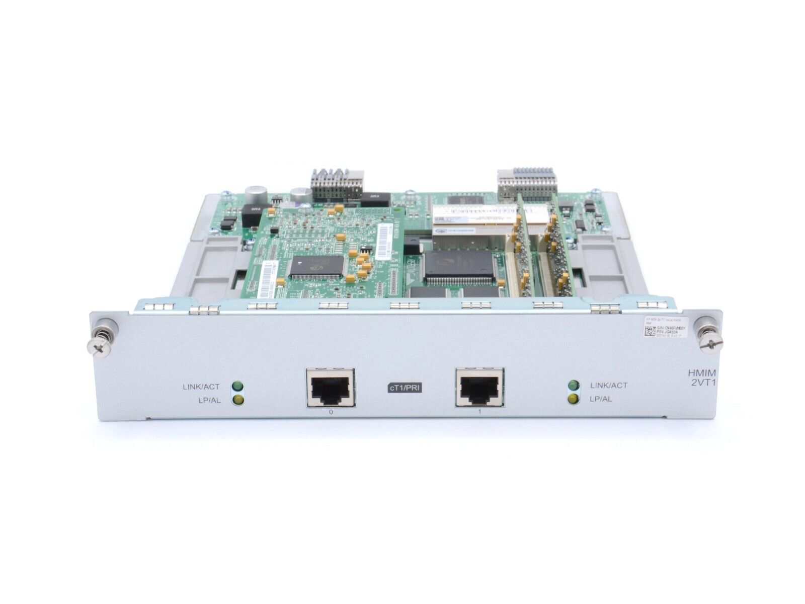 HP FlexNetwork JG432A 2 Port T1 Voice Interface HMIM-2VT1 Module JG432-61001