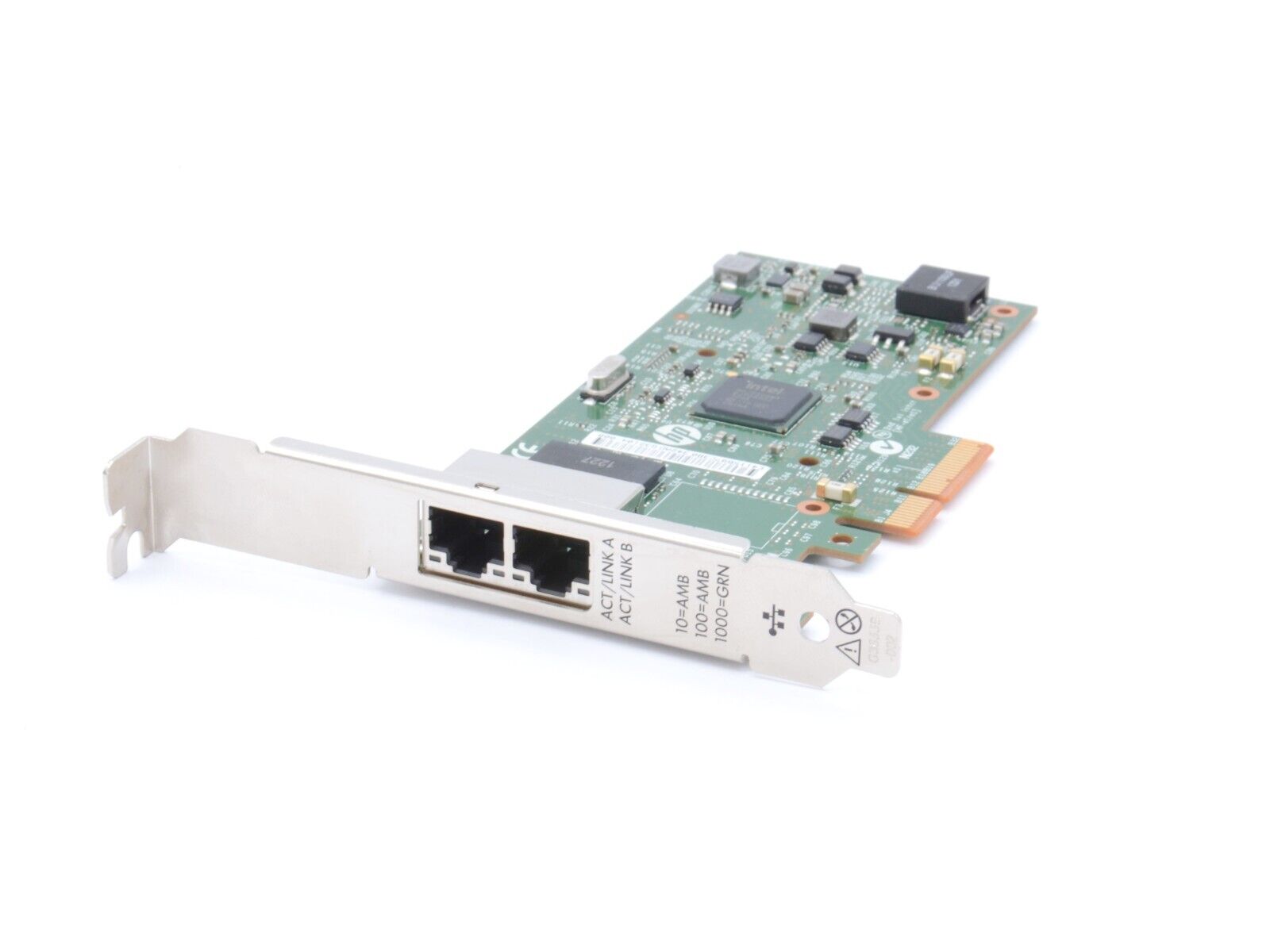 HP Intel 1GB Dual Port PCI-e 361T RJ-45 Network Adapter High-Profile Bracket NIC