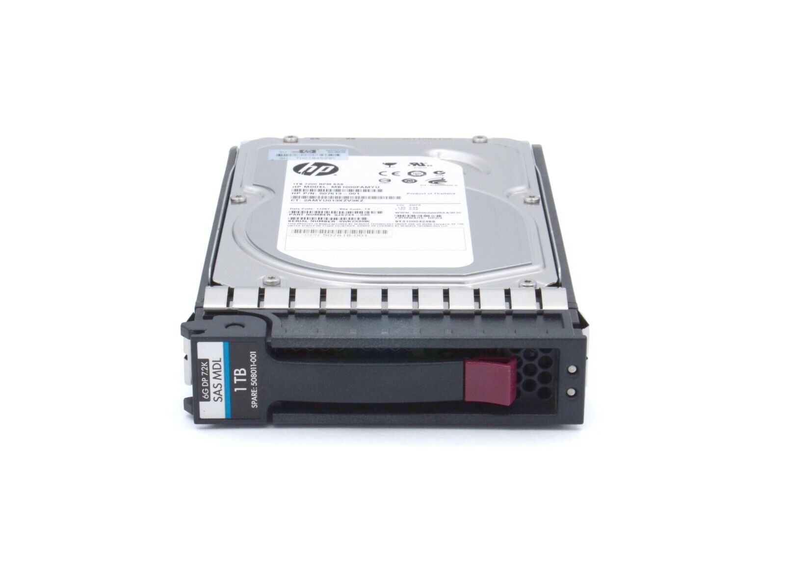 HP 508011-001 Seagate 1TB 7.2K 6 Gb/s SAS MDL LFF 3.5" DP HDD Hard Disk Drive