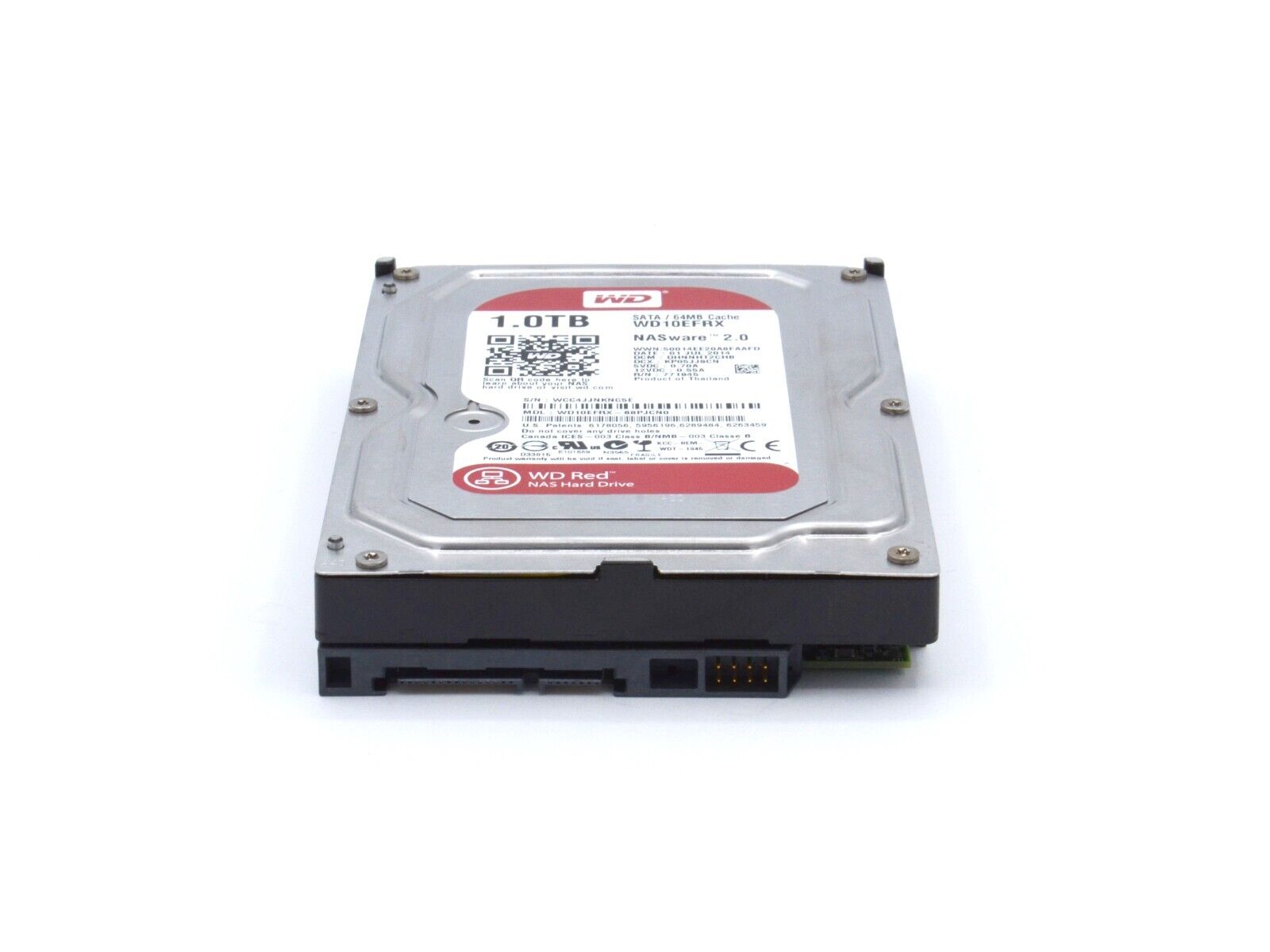 Western Digital WD10EFRX 1TB SATA 6Gb/s 5.4K rpm 3.5" LFF HDD Hard Disk Drive
