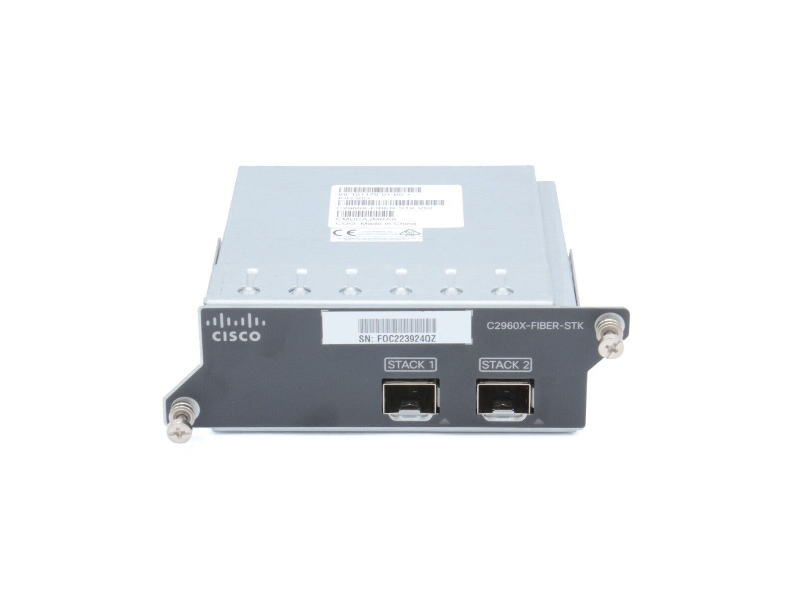 Cisco C2960X-FIBER-STK V02 Dual-port 10G SFP+ FlexStack Stacking Module 10GE