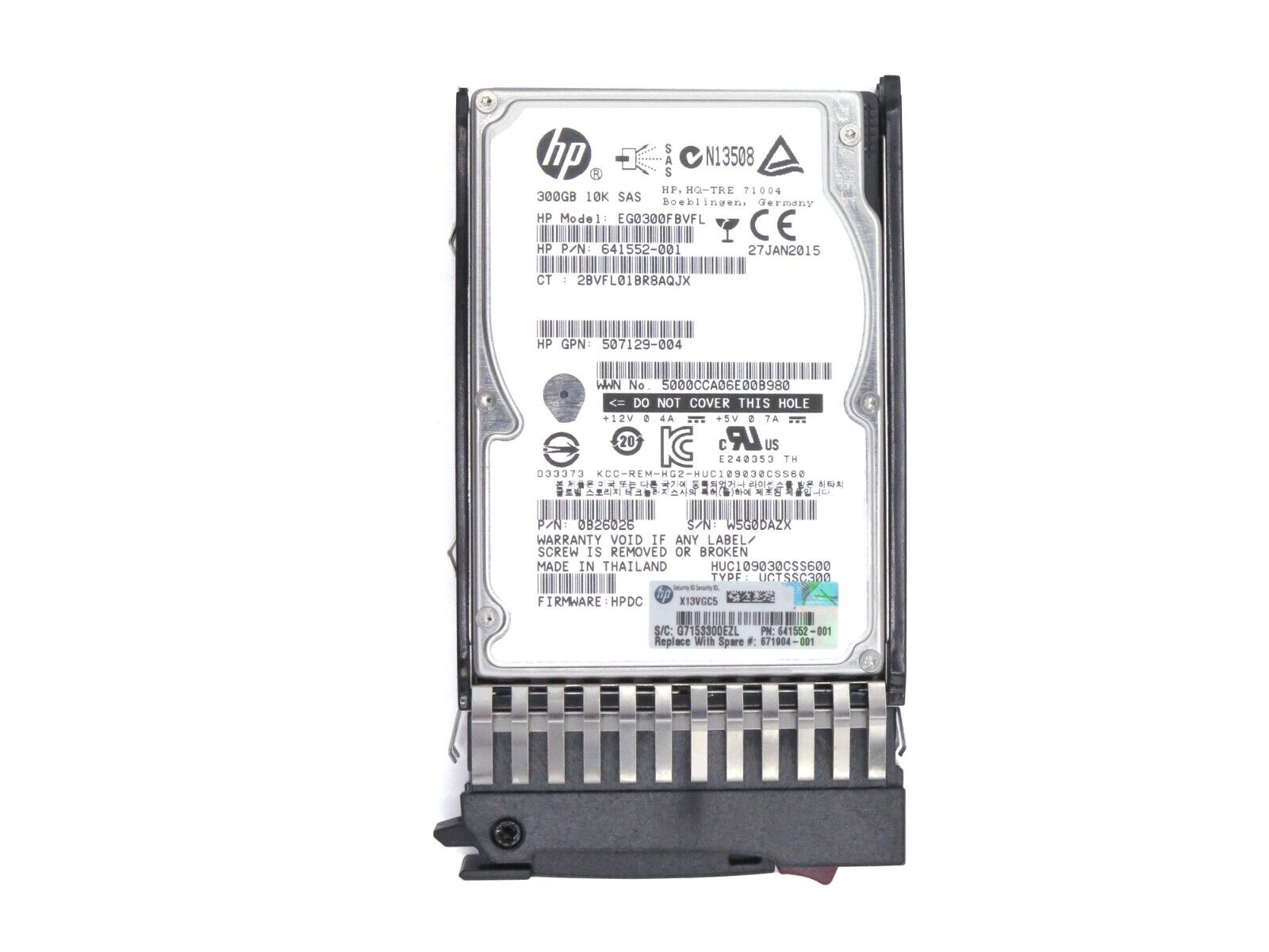 HP 671904-001 300GB SAS 6Gb/s 10K rpm 2.5" SFF HDD Hard Disk Drive