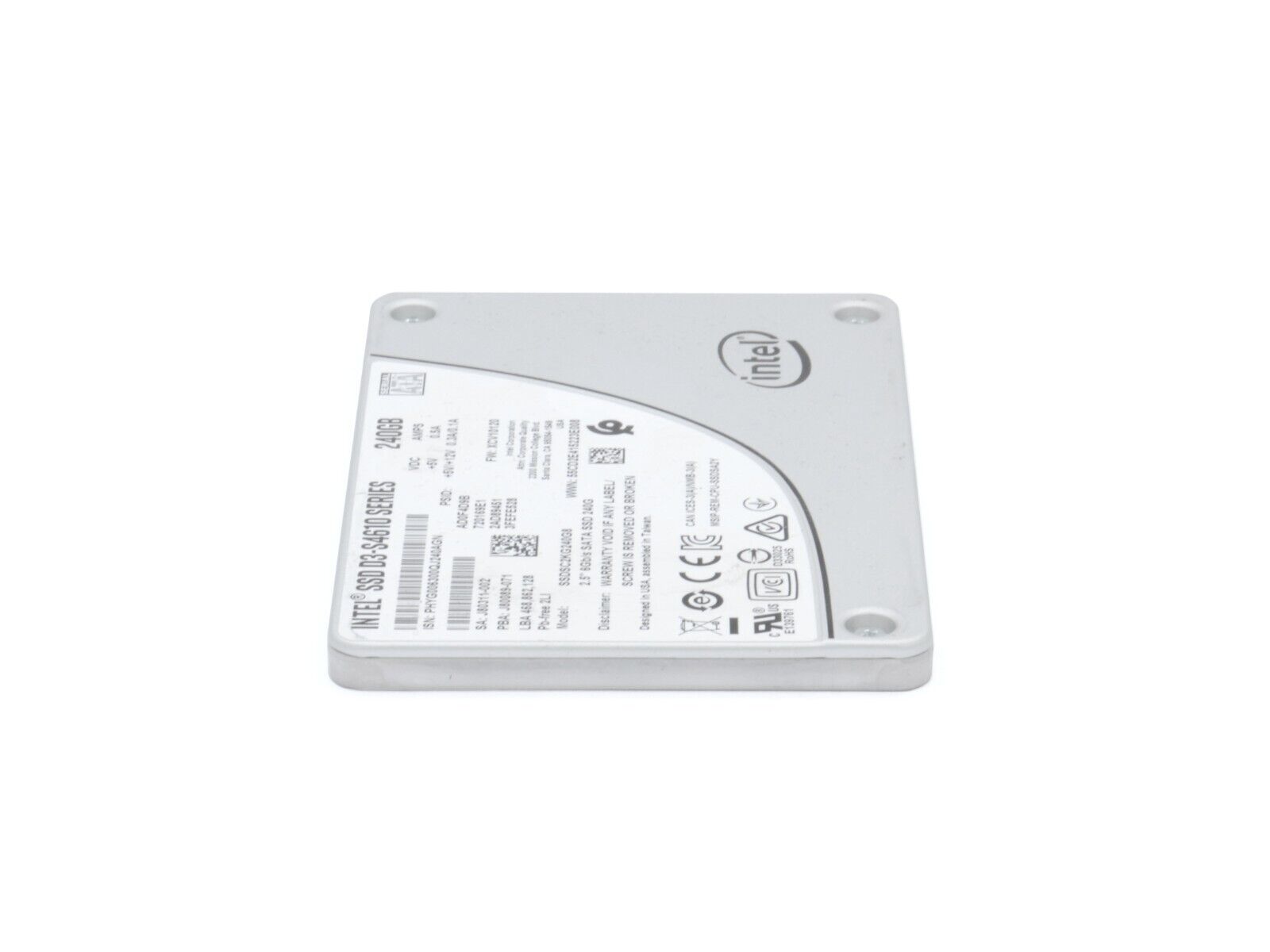 Intel D3-S4610 Series 240 GB 6 Gb/s SATA 2.5" SSD Solid State Drive 100%