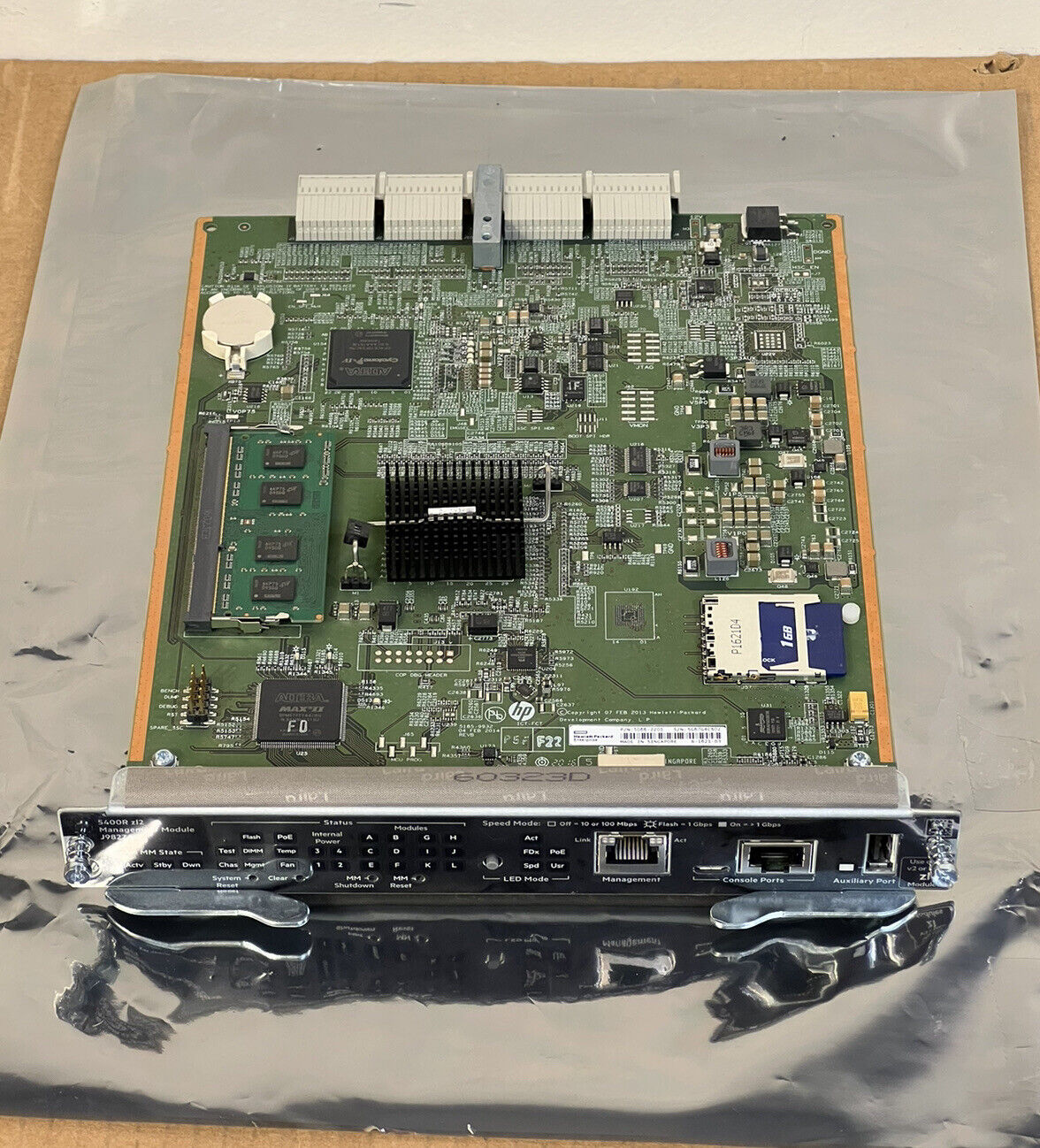 Lot of 2 (TWO) Aruba HP HPE 5400R ZL2 Management Module 4GB RAM 1GB SD