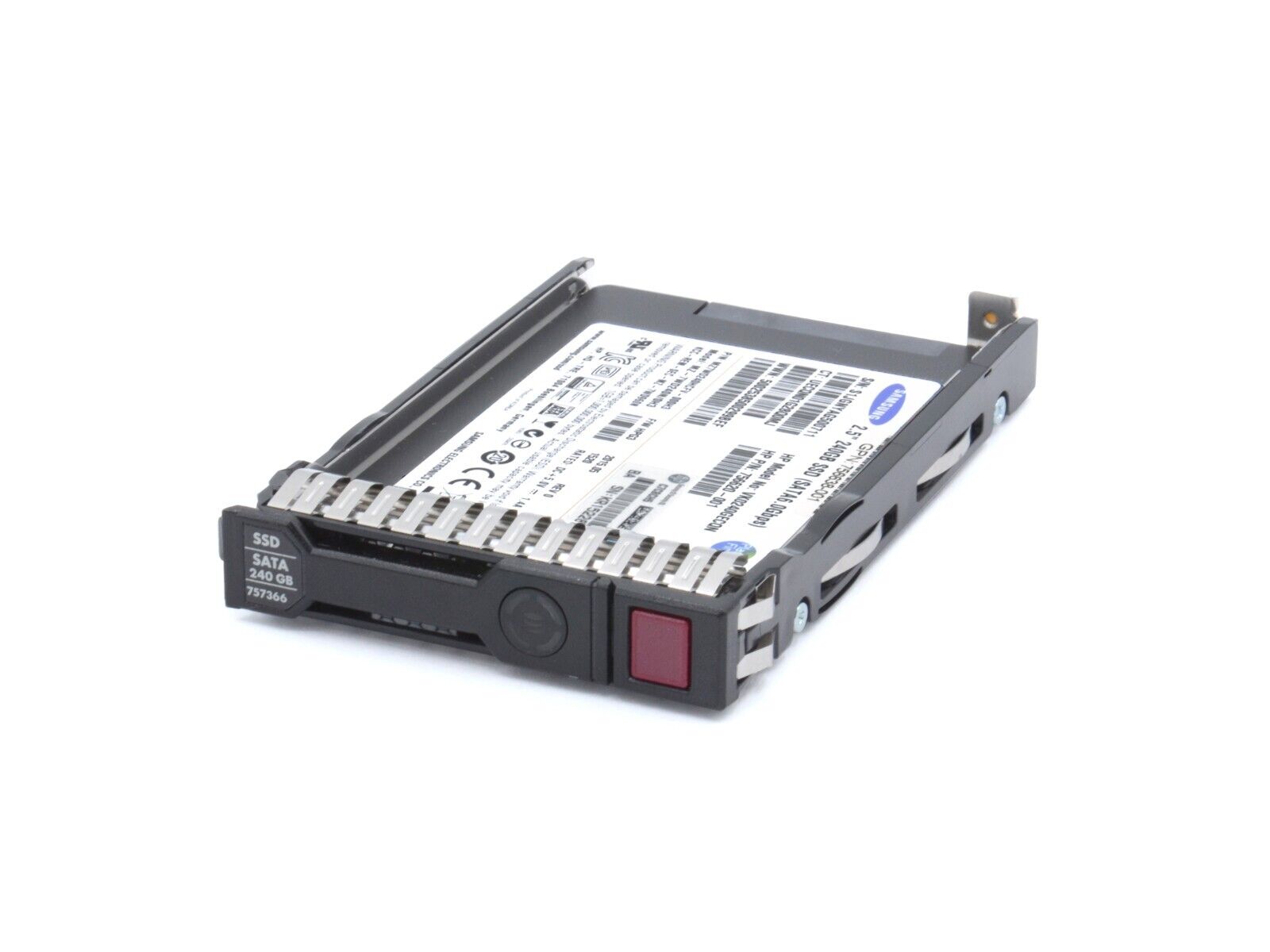 HPE 757366-001 Samsung 240GB SATA 6G SFF 2.5 MLC SSD SC Original Tray