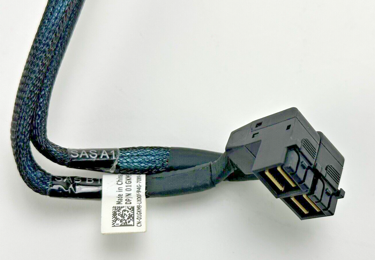 Dell PowerEdge R740xd Dual RAID SAS Cable (connects PCI-e RAID to Backplane)