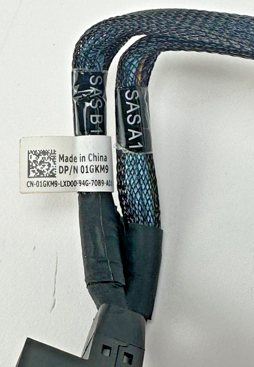 Dell PowerEdge R740xd Dual RAID SAS Cable (connects PCI-e RAID to Backplane)
