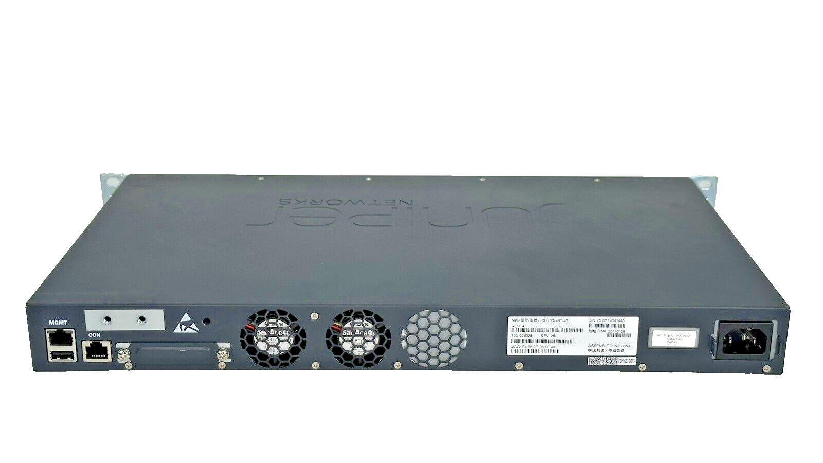 Juniper EX2200-48T-4G 48-Port RJ45 10/100/1000 L3 Switch 4x SFP Uplink Port