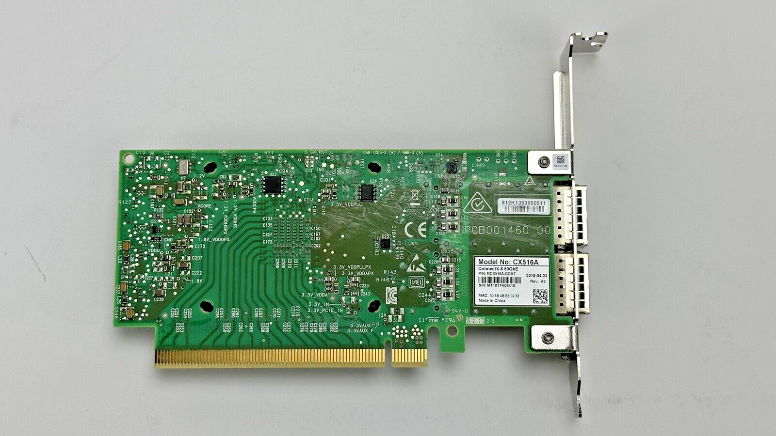 Mellanox ConnectX-5 50GbE Dual Port MCX516A-GCAT QSFP28 PCI-e NIC CX516A FH