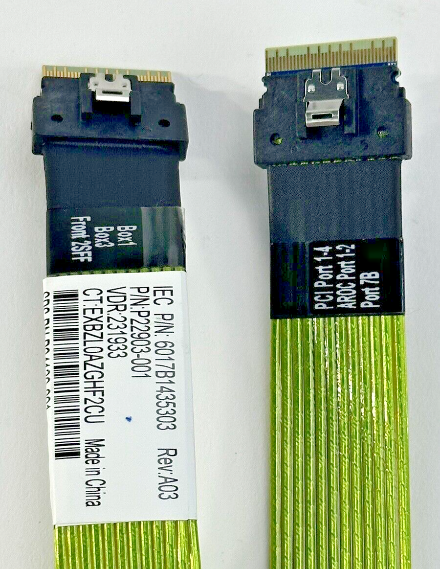 HPE TriMode SFF Cable NVMe/SATA/SAS Bay3 to PCI-e/AROC/Port 7B Cable DL380 DL385