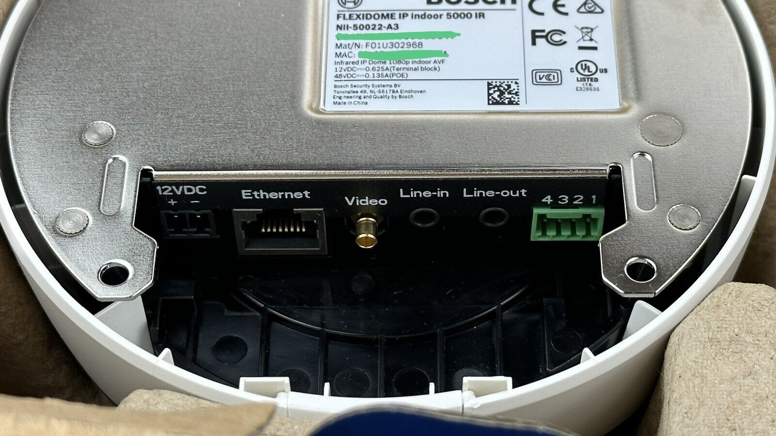 Bosch NII-50022-A3 Flexidome IP Indoor 5000 HD 1080p 3-10mm Camera AVF F1.3 Dome