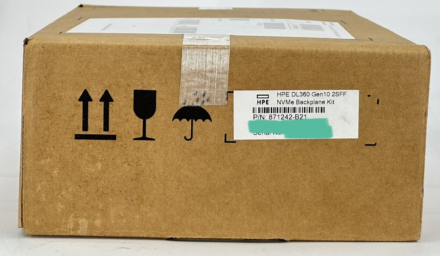 HPE 871242-B21 DL360 Gen10 2SFF NVMe U.2 Enable Kit Cage+Backplane+Riser+Power+Signal Cable